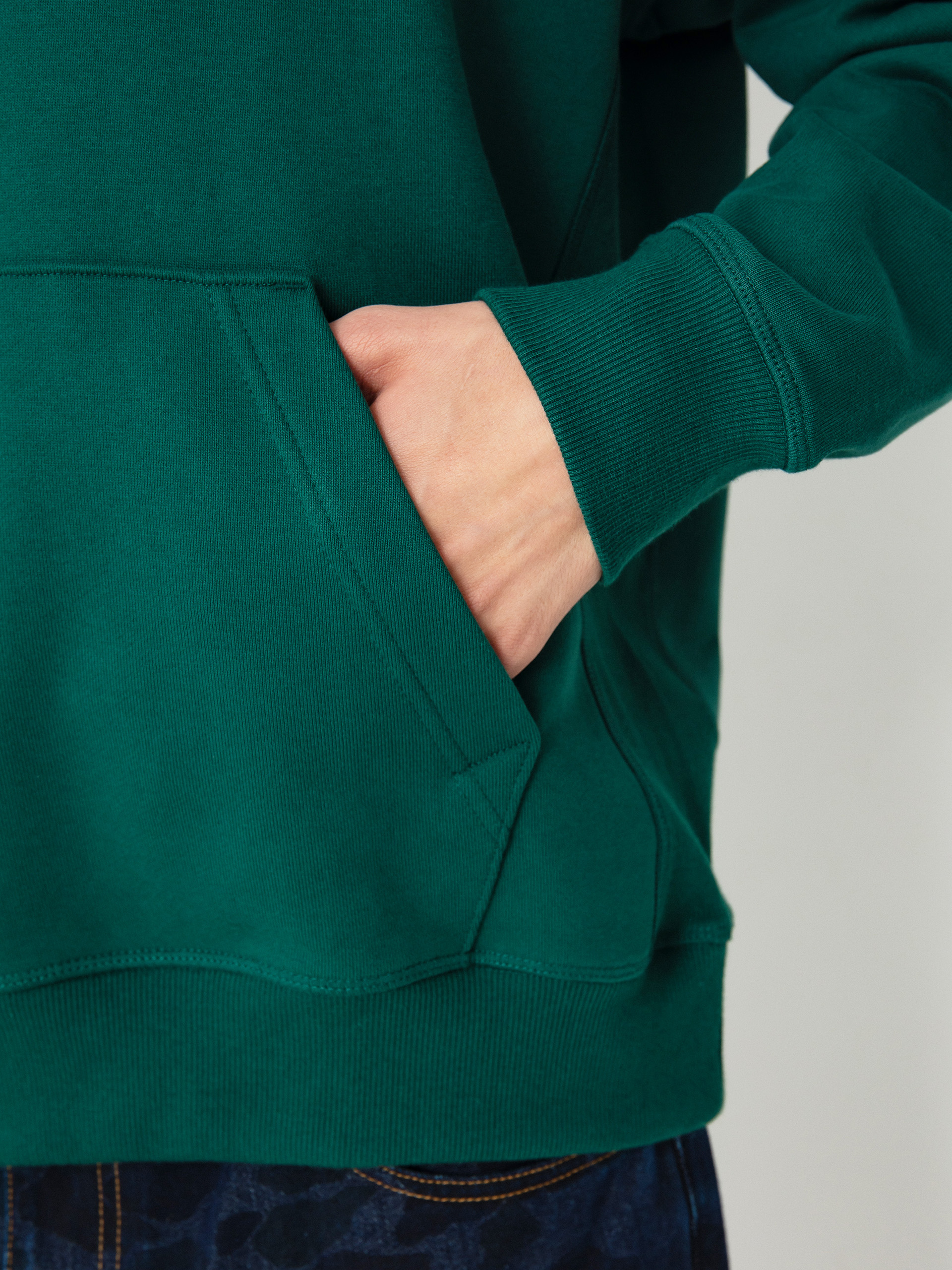 Mikina s kapucňou New Balance Athletics Relaxed League HD (marshgreen)