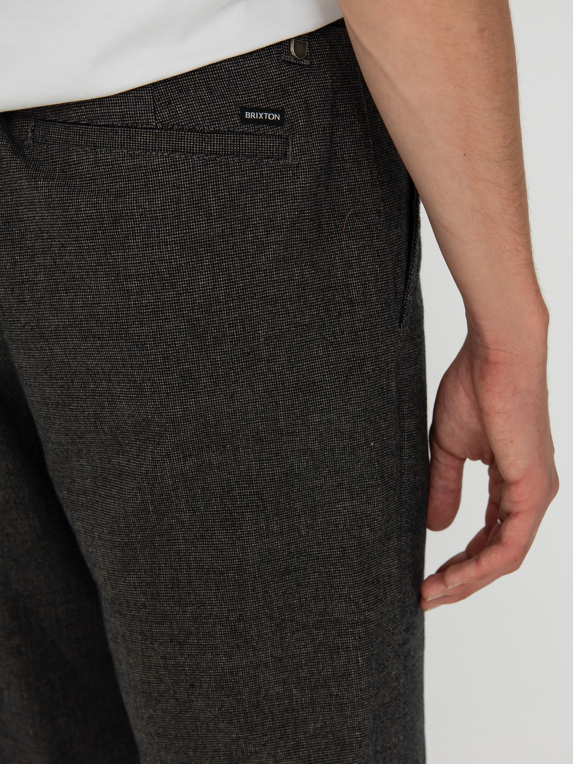 Nohavice Brixton Choice Chino Relaxed (mixed tweed)