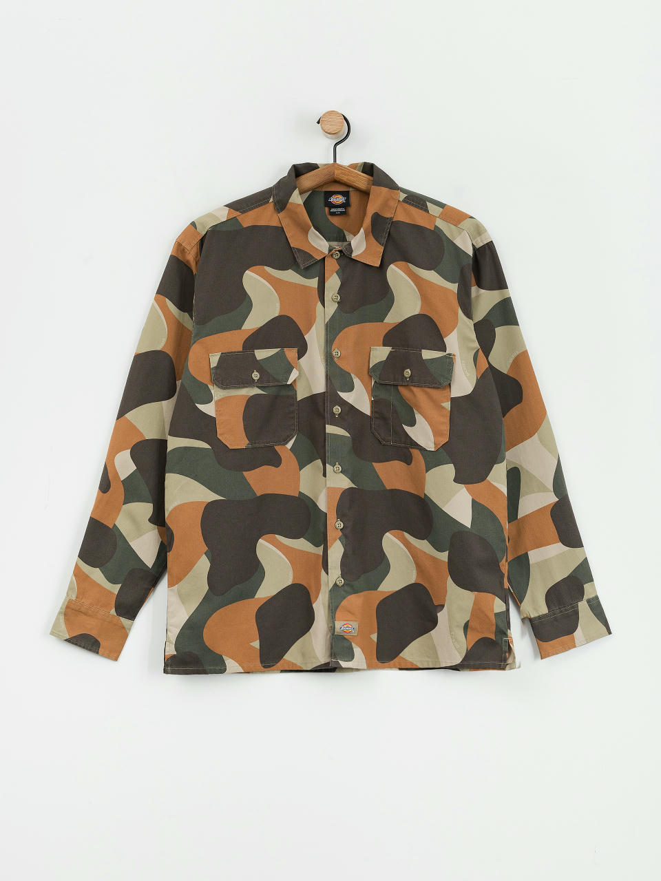 Košeľa Dickies Camo Canvas Work (imperial green)