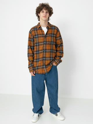 Košeľa Volcom Caden Plaid Ls (chestnut brown)