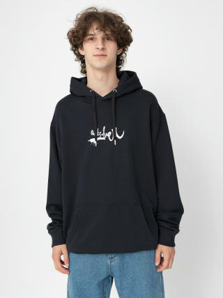 Mikina s kapucňou Quiksilver Dna Impaired Logo HD (black)