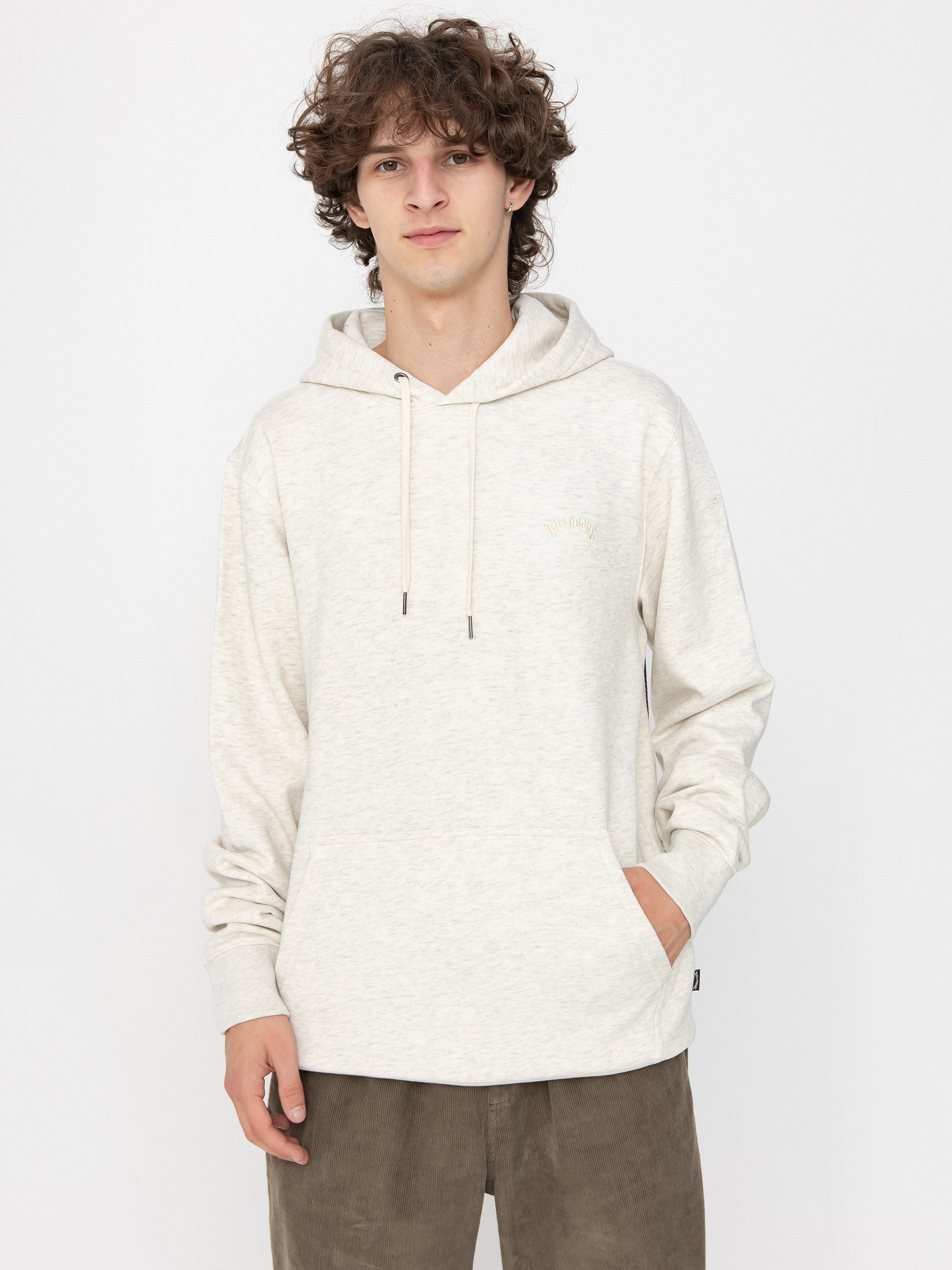 Mikina s kapucu0148ou Billabong Arch HD (oatmeal heather)