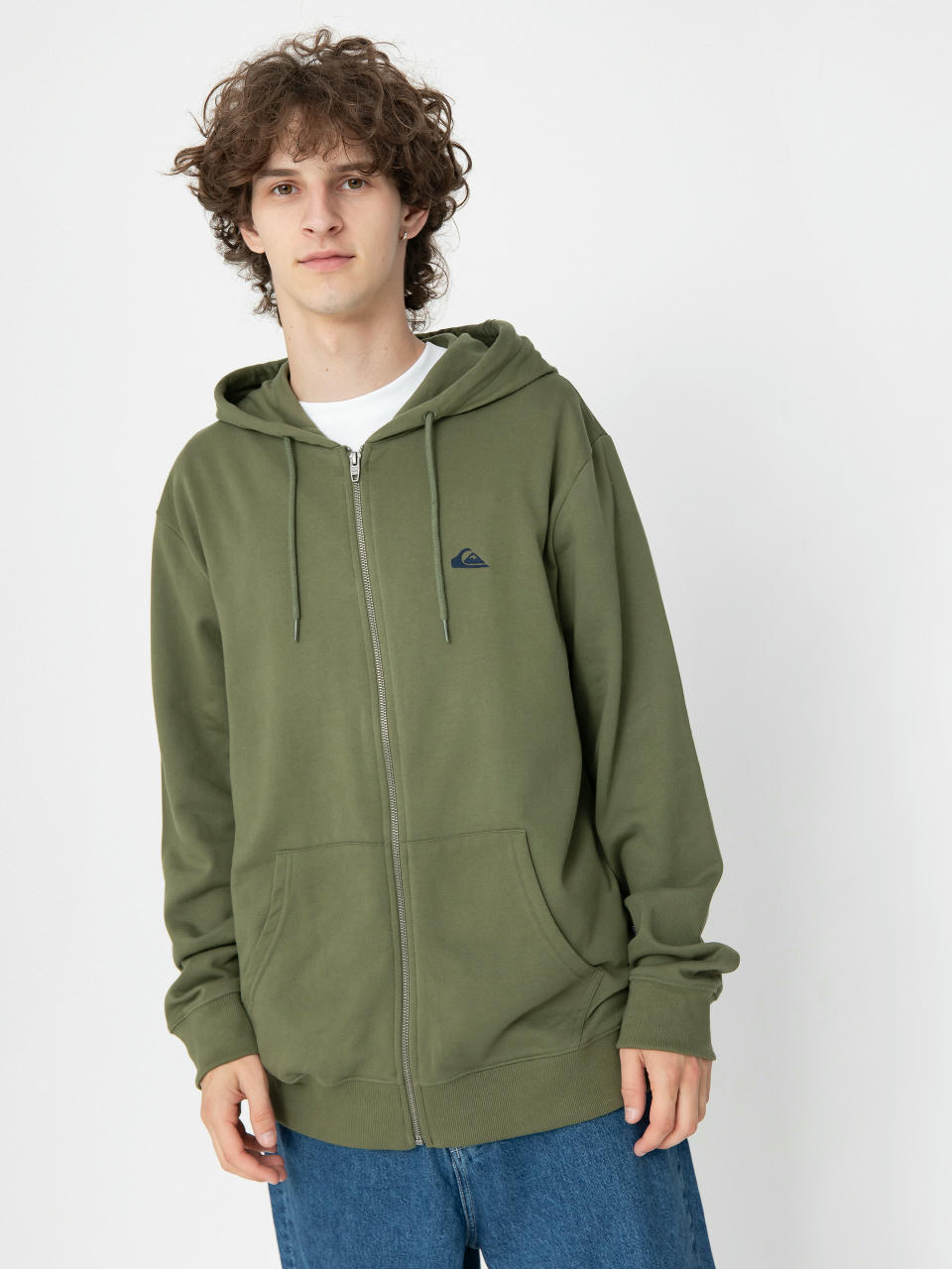 Mikina s kapucňou Quiksilver Basic ZHD (four leaf clover)