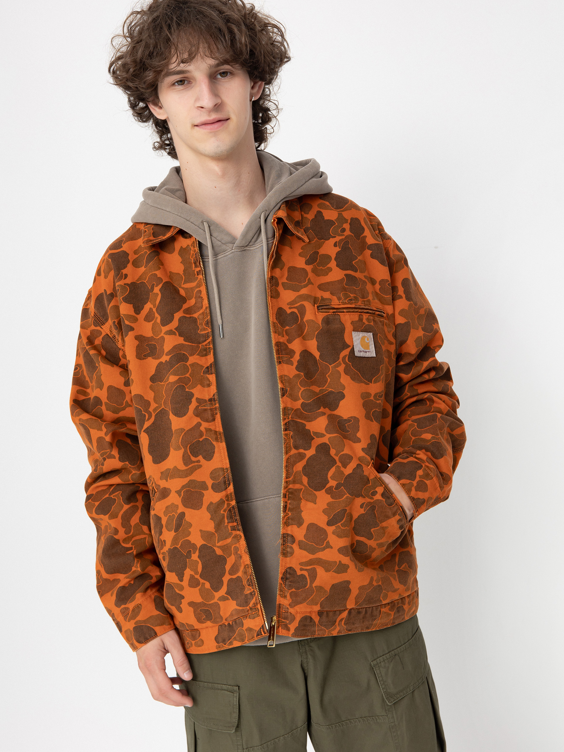 Bunda Carhartt WIP Duck Detroit (camo duck/green/turmeric)