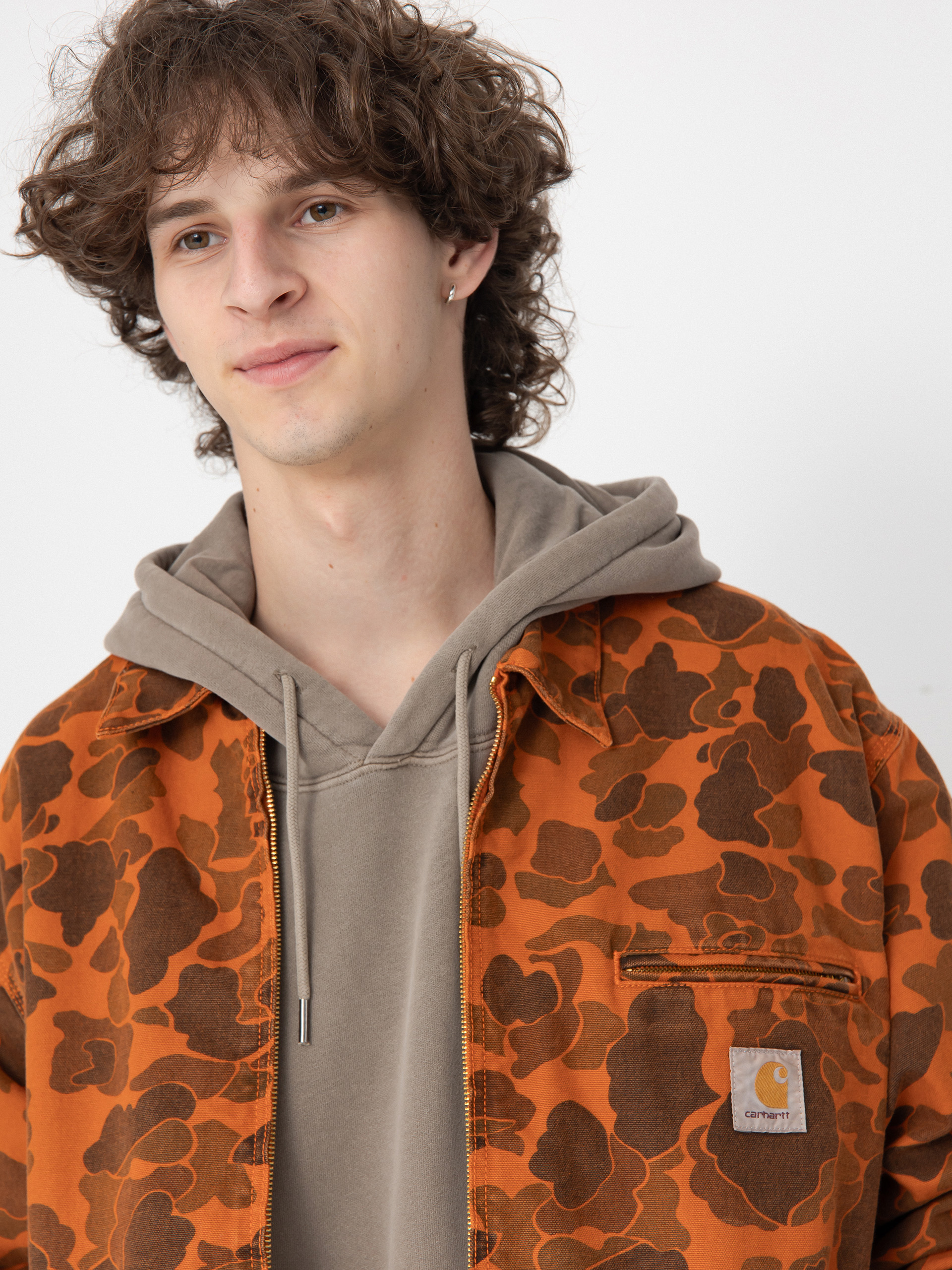 Bunda Carhartt WIP Duck Detroit (camo duck/green/turmeric)