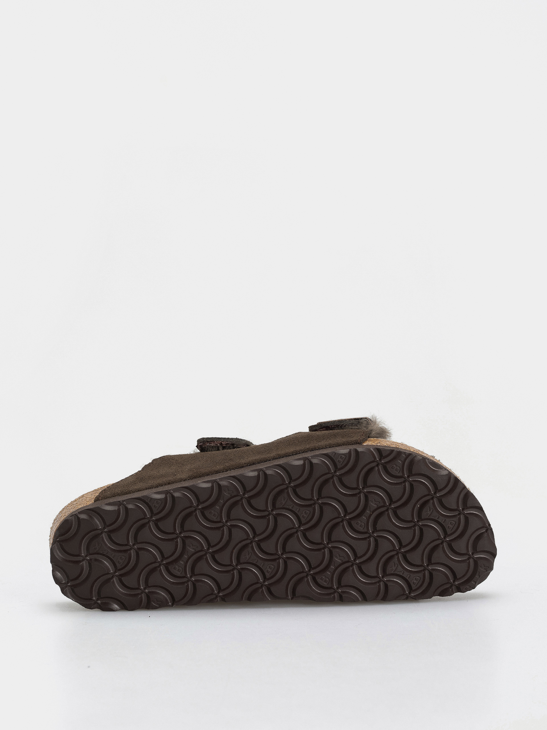 Šľapky Birkenstock Arizona Shearling Suede Leather Fur Narrow Wmn (mocha)