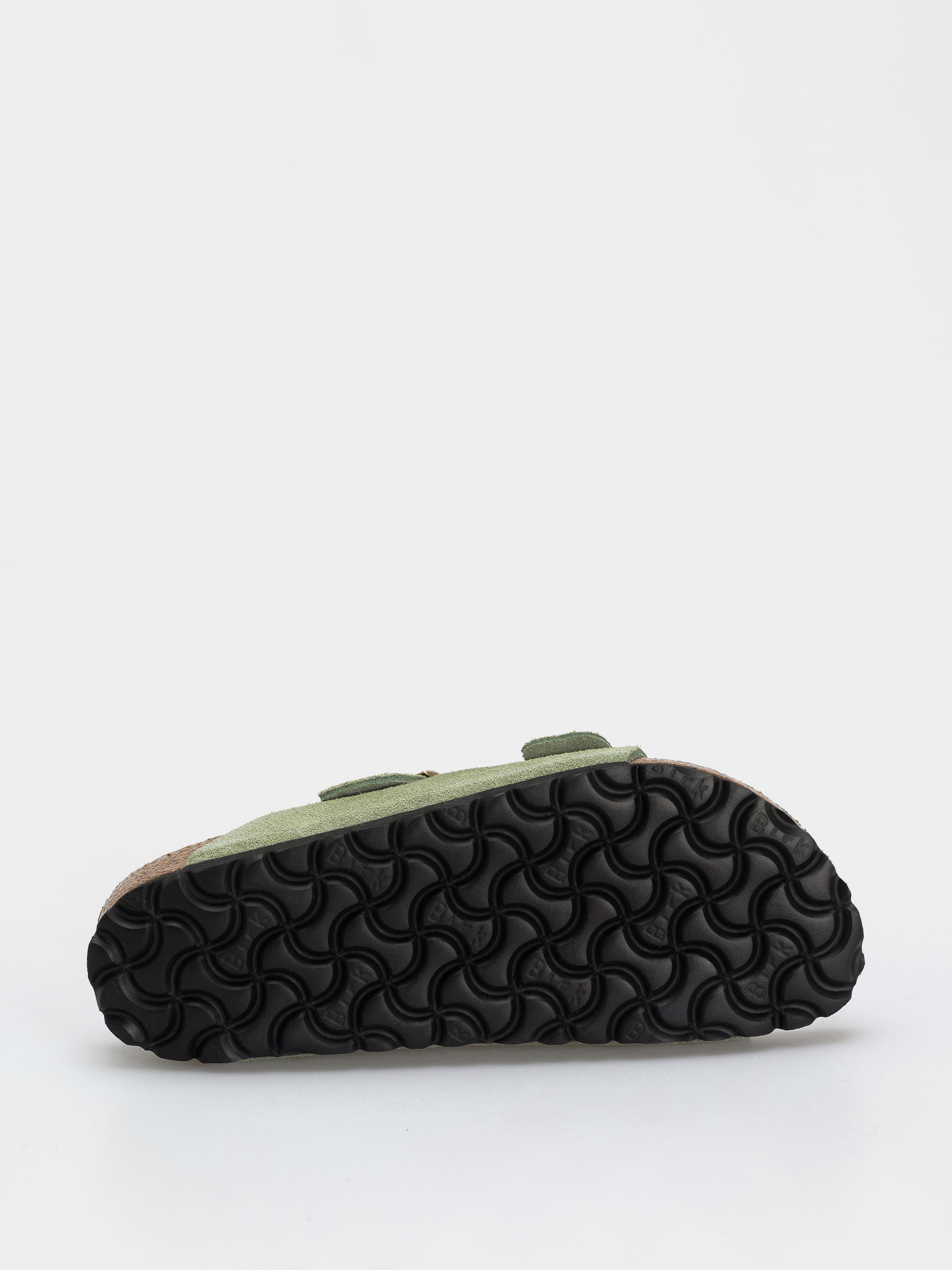 Šľapky Birkenstock Arizona Soft Footbed Suede Leather Narrow Wmn (green tea)