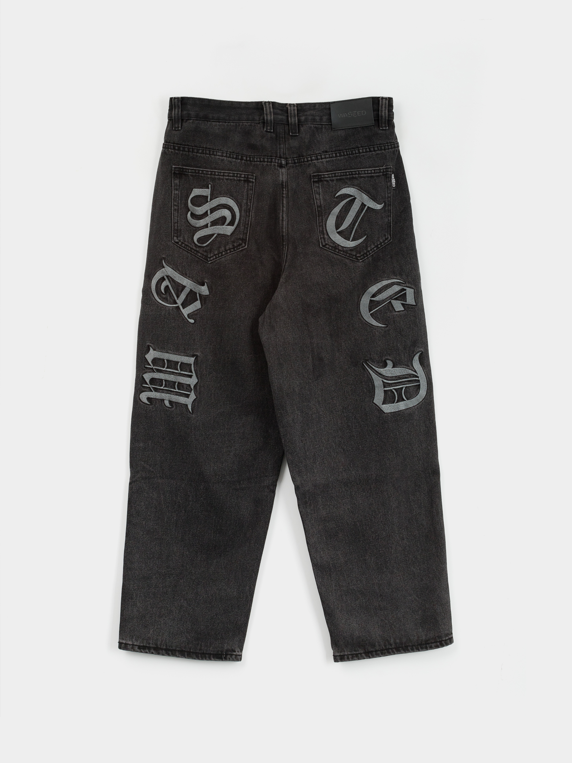 Nohavice Wasted Paris Kingdom Curve Casper (faded black)