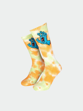 Ponožky Santa Cruz Screaming Hand Tie Dye (washed apricot tie dye)