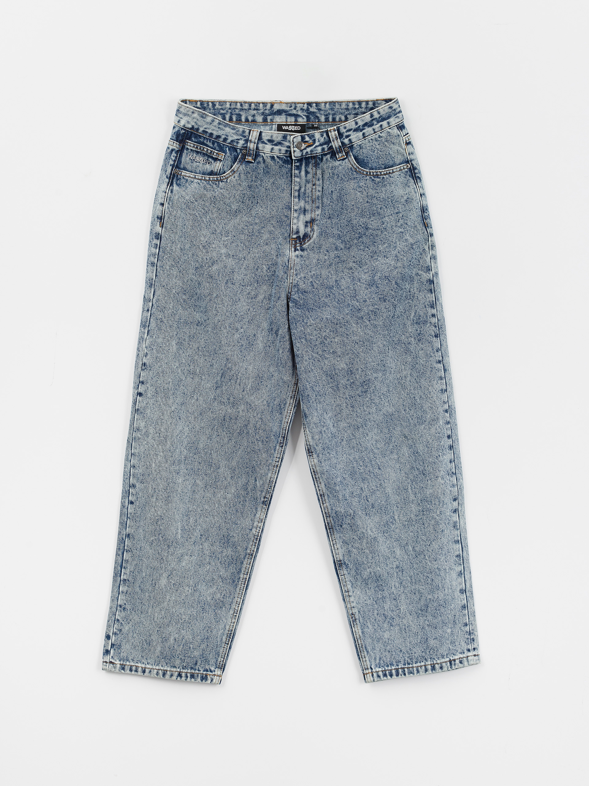 Nohavice Wasted Paris Signature Snow Casper (dark blue)