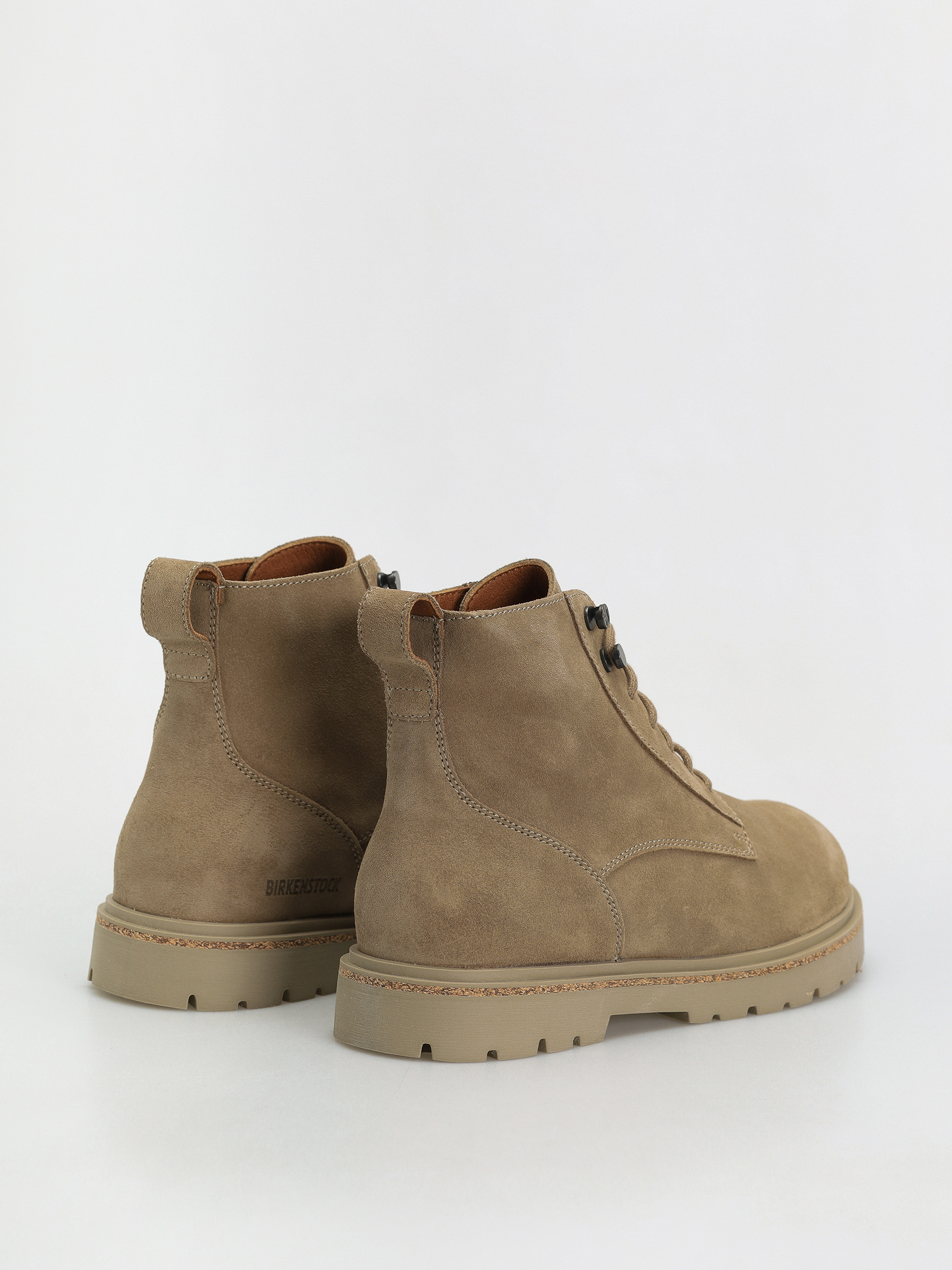 Topánky Birkenstock Highwood Lace Mid Suede Leather Regular (taupe)