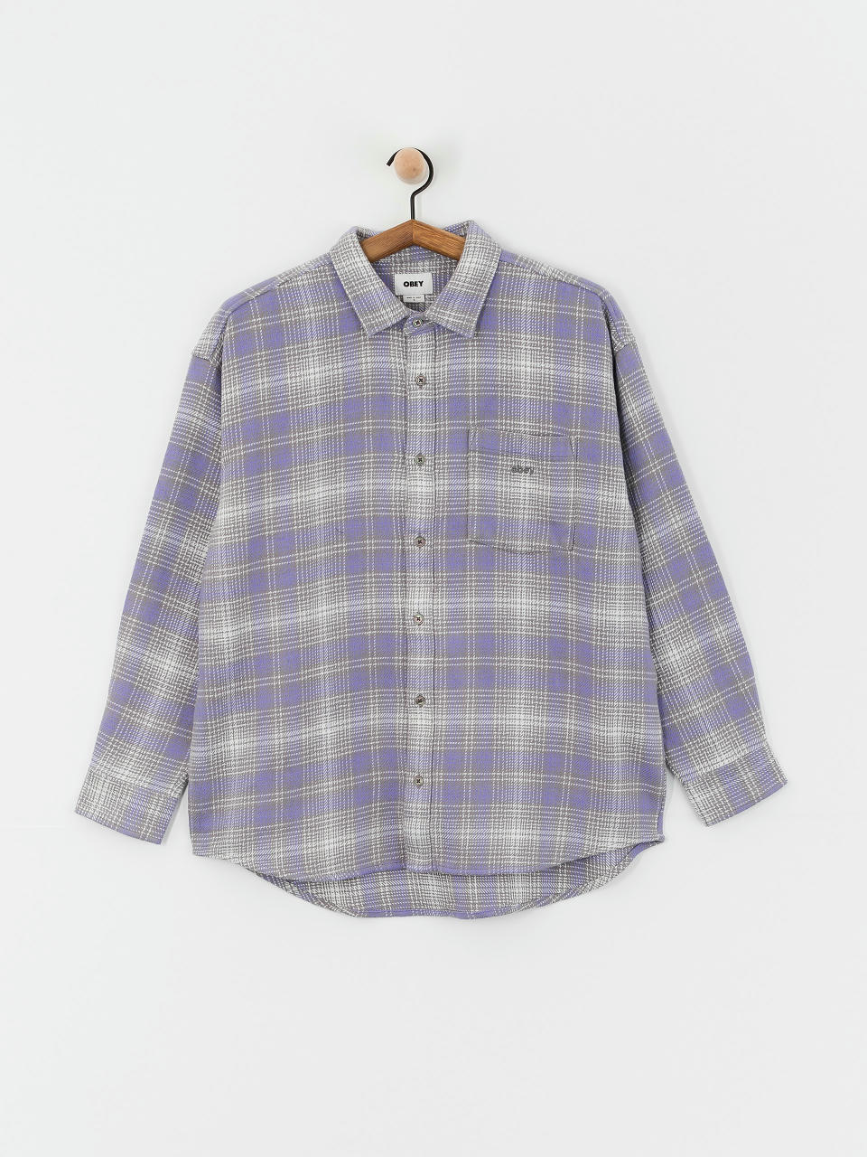 Košeľa OBEY Belmont Plaid Wmn (aster purple)