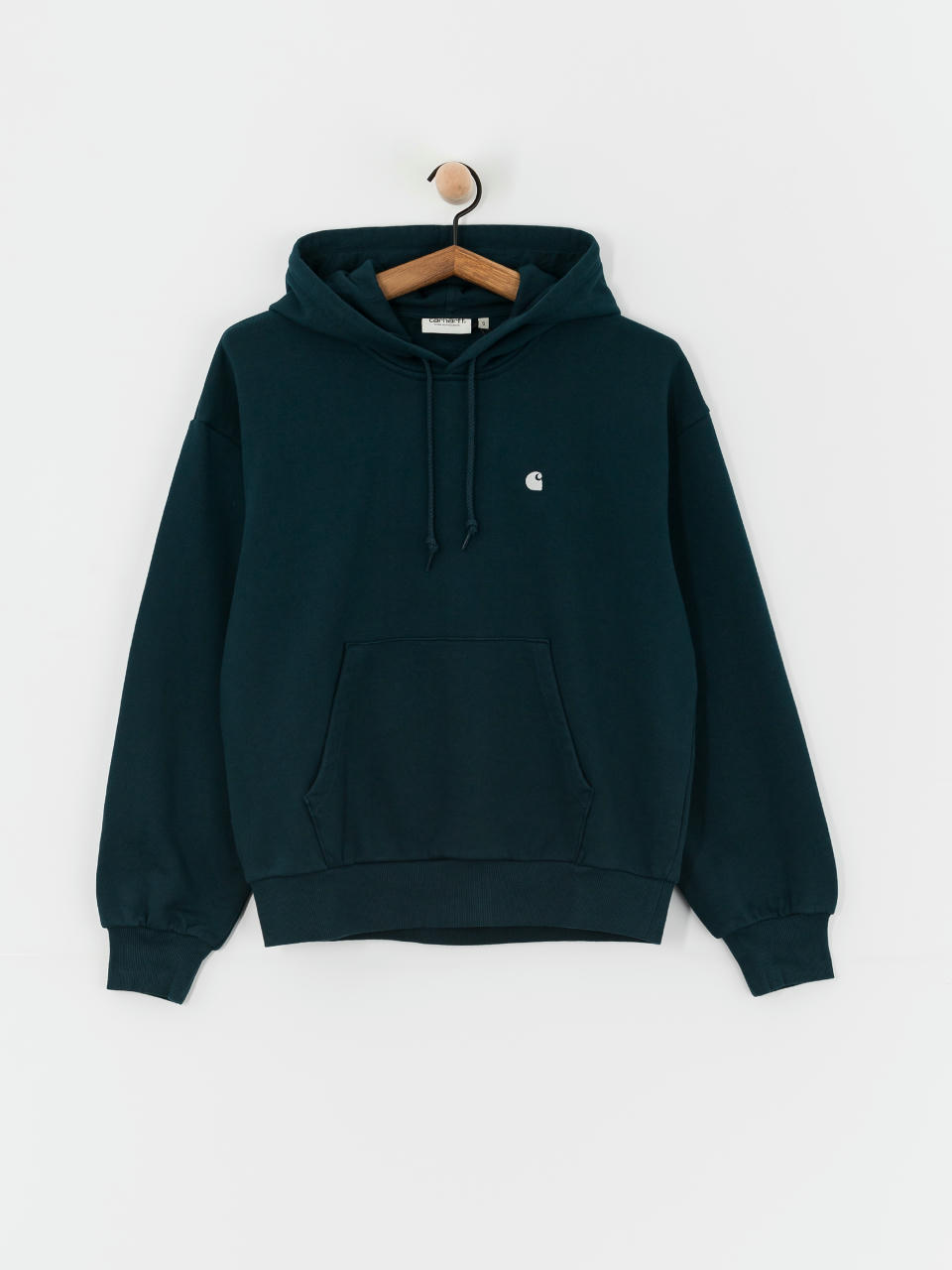 Mikina s kapucňou Carhartt WIP Casey HD Wmn (duck blue/silver)