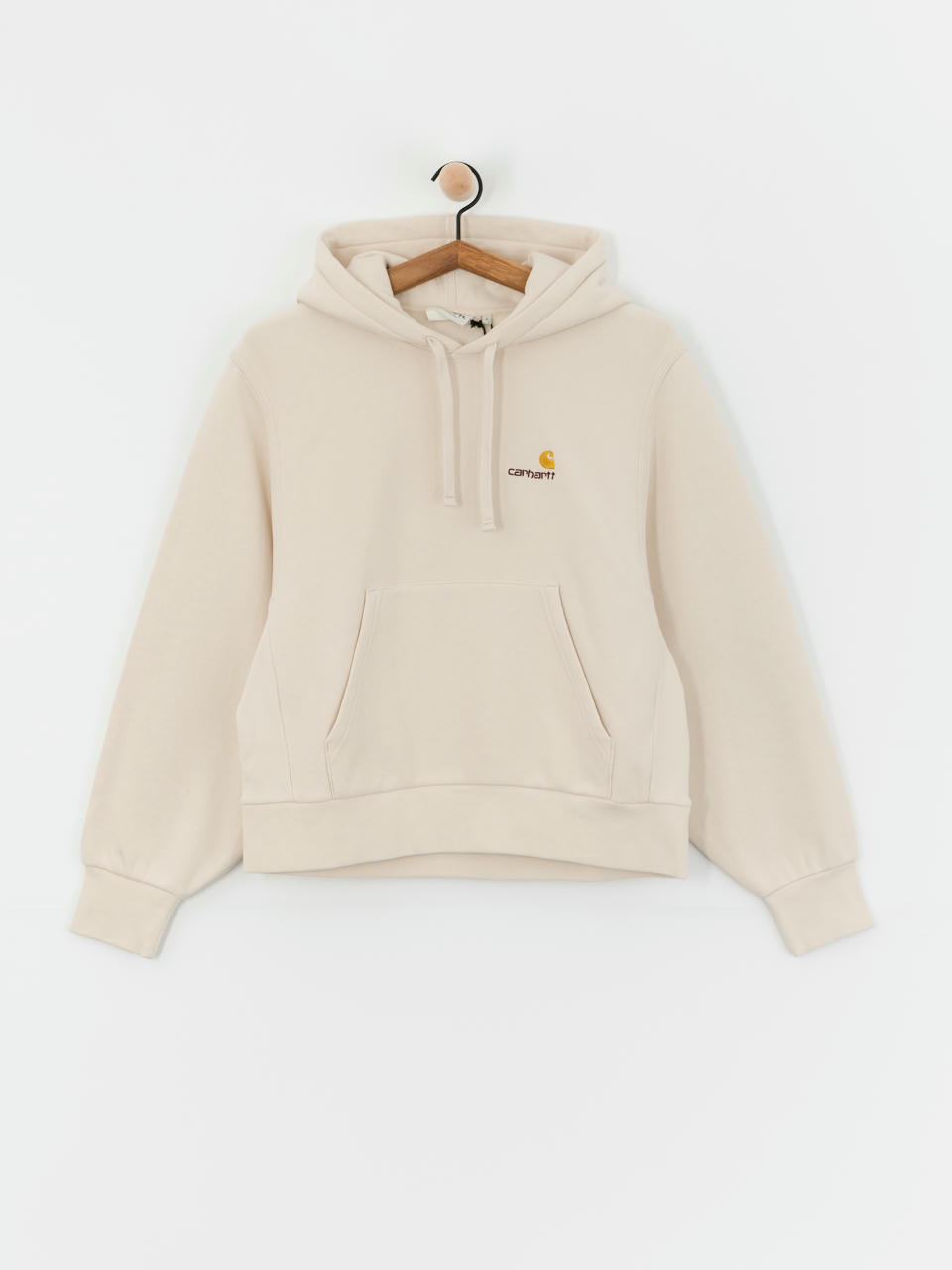 Mikina s kapucňou Carhartt WIP American Script HD Wmn (moonbeam)