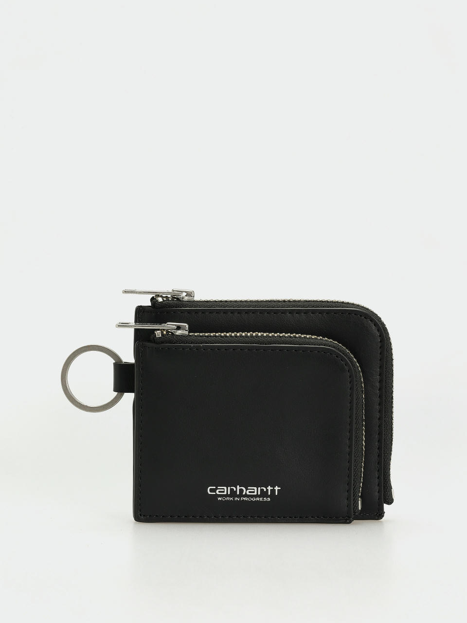 Peňaženka Carhartt WIP Double Vegas Zip (black/silver)