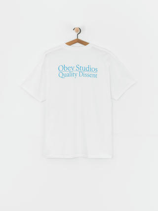 Tričko OBEY Studios Quality Dissent (white)