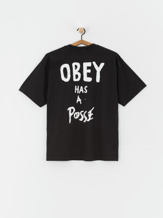 Tričko OBEY Has A Posse (vintage black)