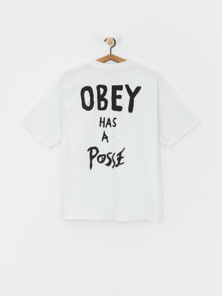 Tričko OBEY Has A Posse (white)