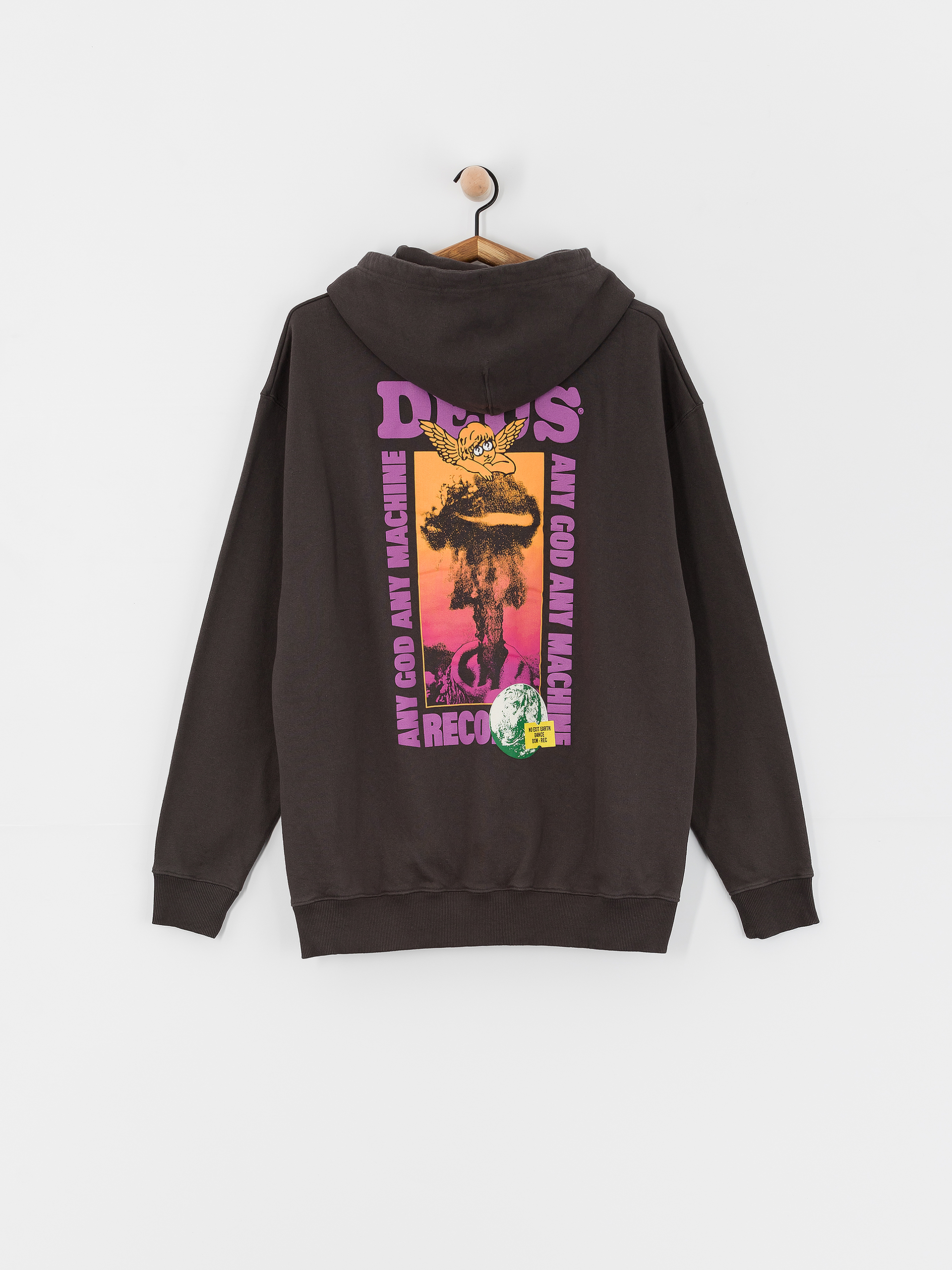 Mikina s kapucňou Deus Ex Machina Angel Energy HD (anthracite)