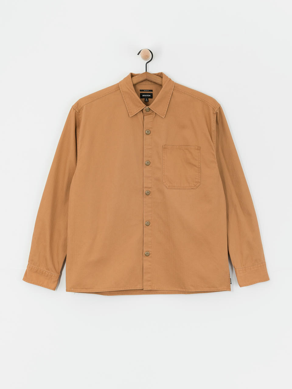 Košeľa Brixton Selden Overshirt (tobacco brown worn wash)