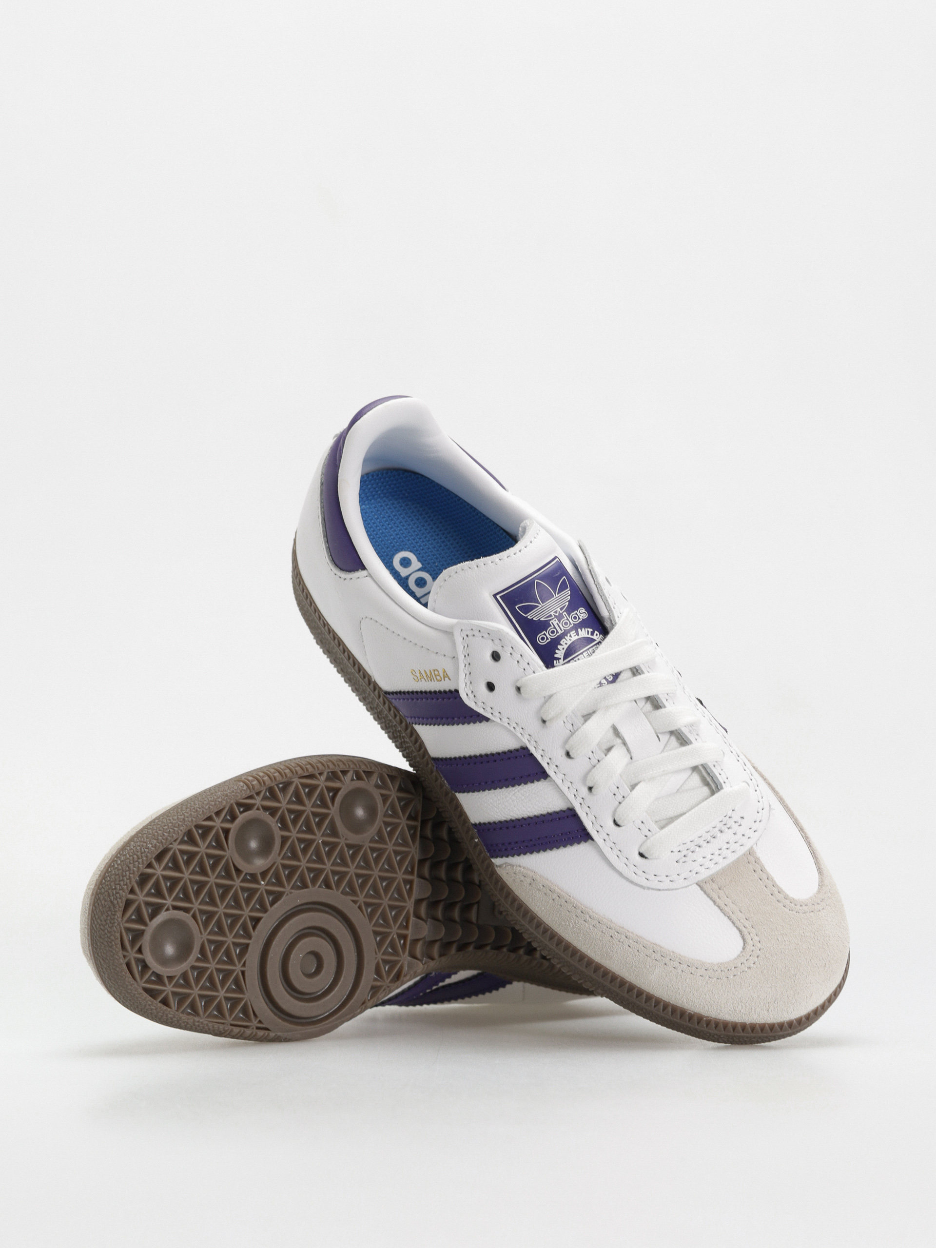 Topánky adidas Samba ADV (ftwwht/cpurpl/goldmt)