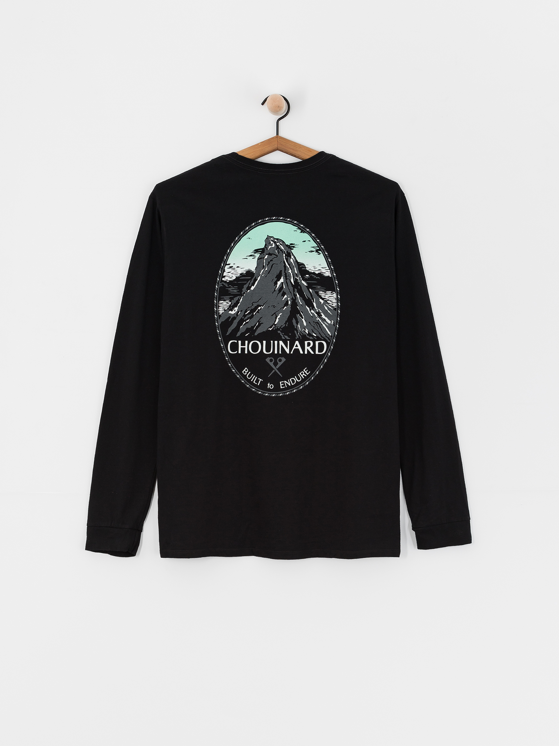 Triko Patagonia Chouinard Crest Responsibili (black)