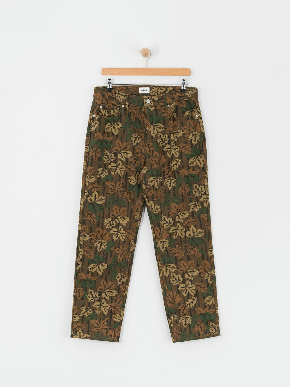 Nohavice OBEY Hardwork Printed Denim (mulled basil multi)