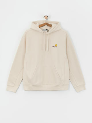 Mikina s kapucňou Carhartt WIP American Script HD (moonbeam)