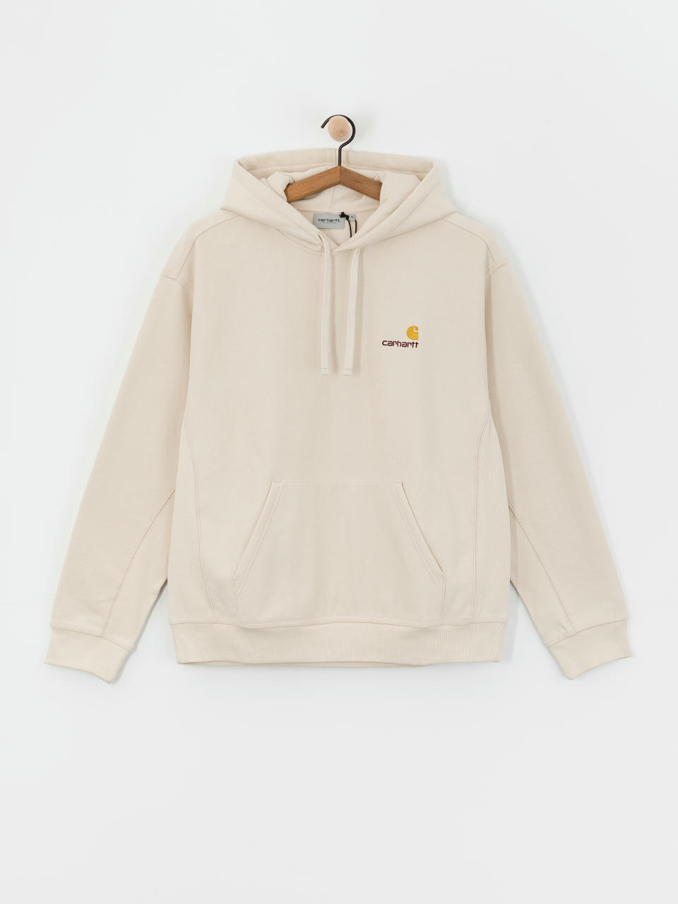 Mikina s kapucňou Carhartt WIP American Script HD (moonbeam)