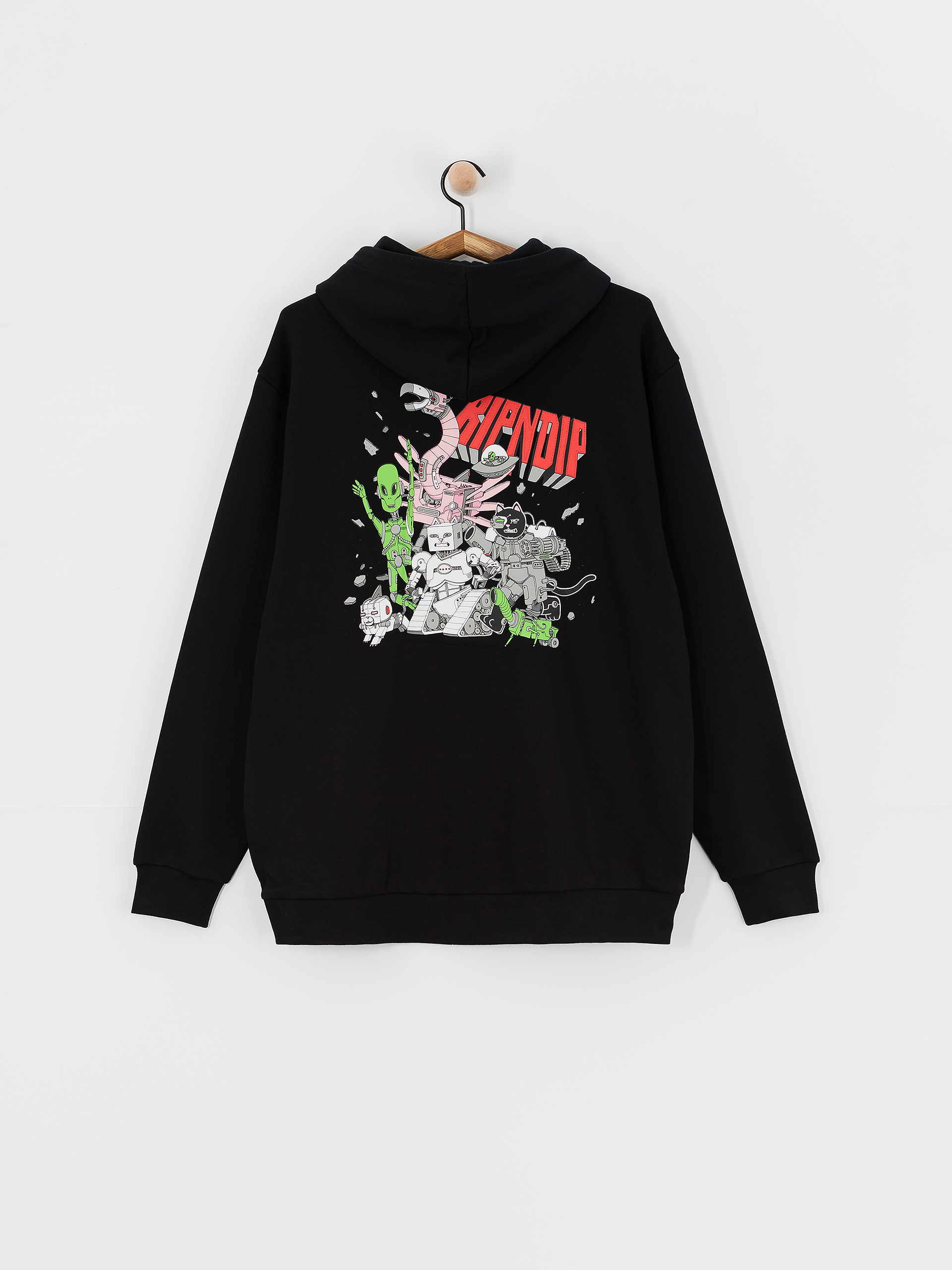 Mikina s kapucňou RipNDip Tomorrowland HD (black)