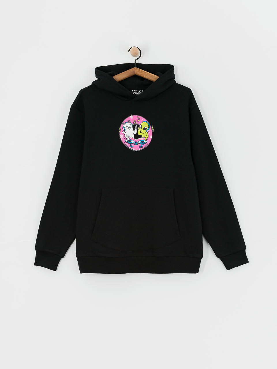 Mikina s kapucňou RipNDip Love Is Ripndip HD (black)