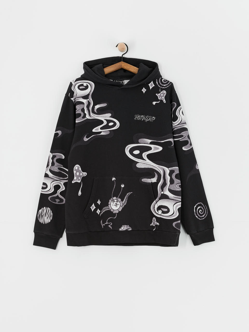 Mikina s kapucňou RipNDip Space Walk HD (black)