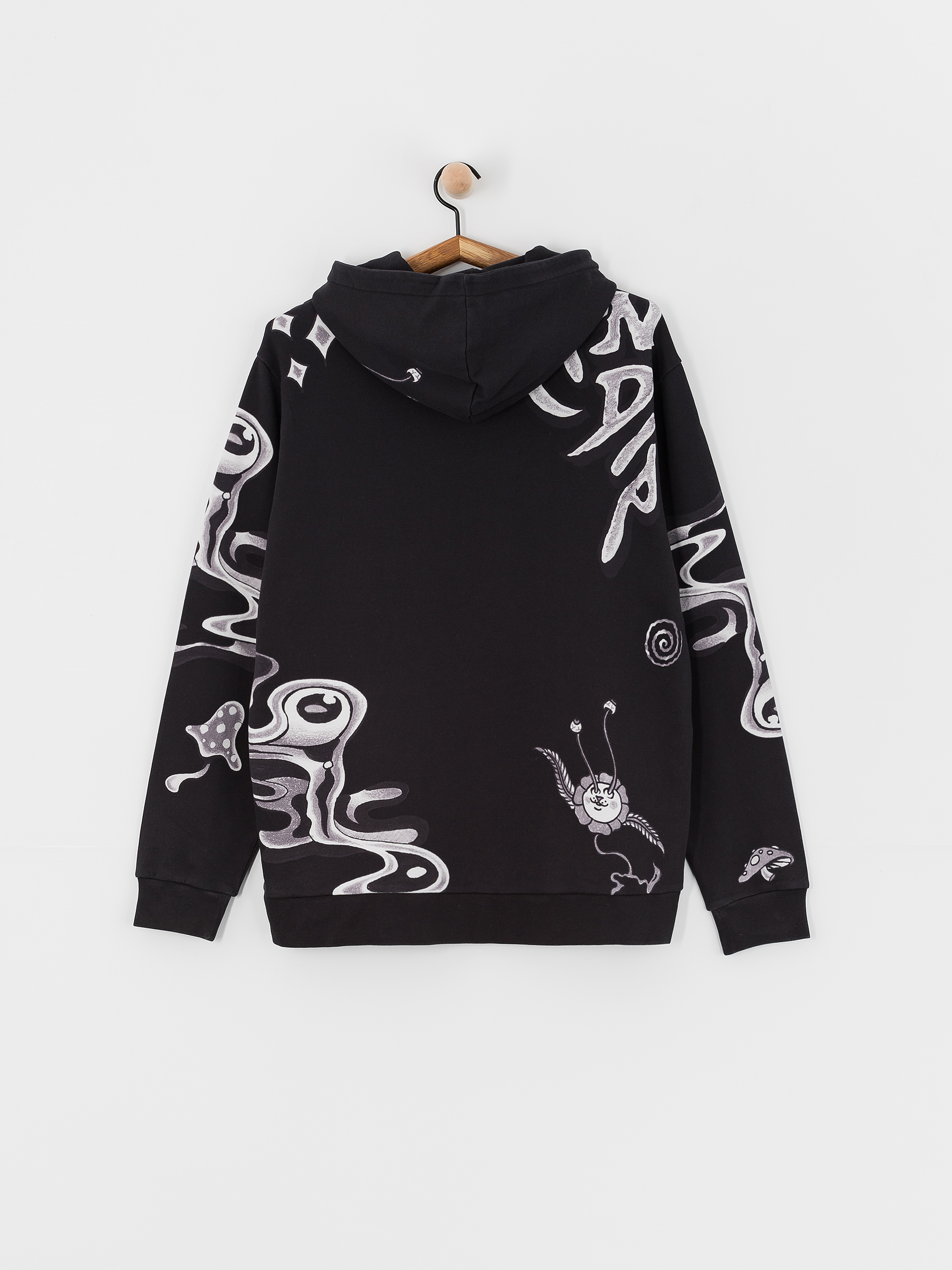 Mikina s kapucňou RipNDip Space Walk HD (black)