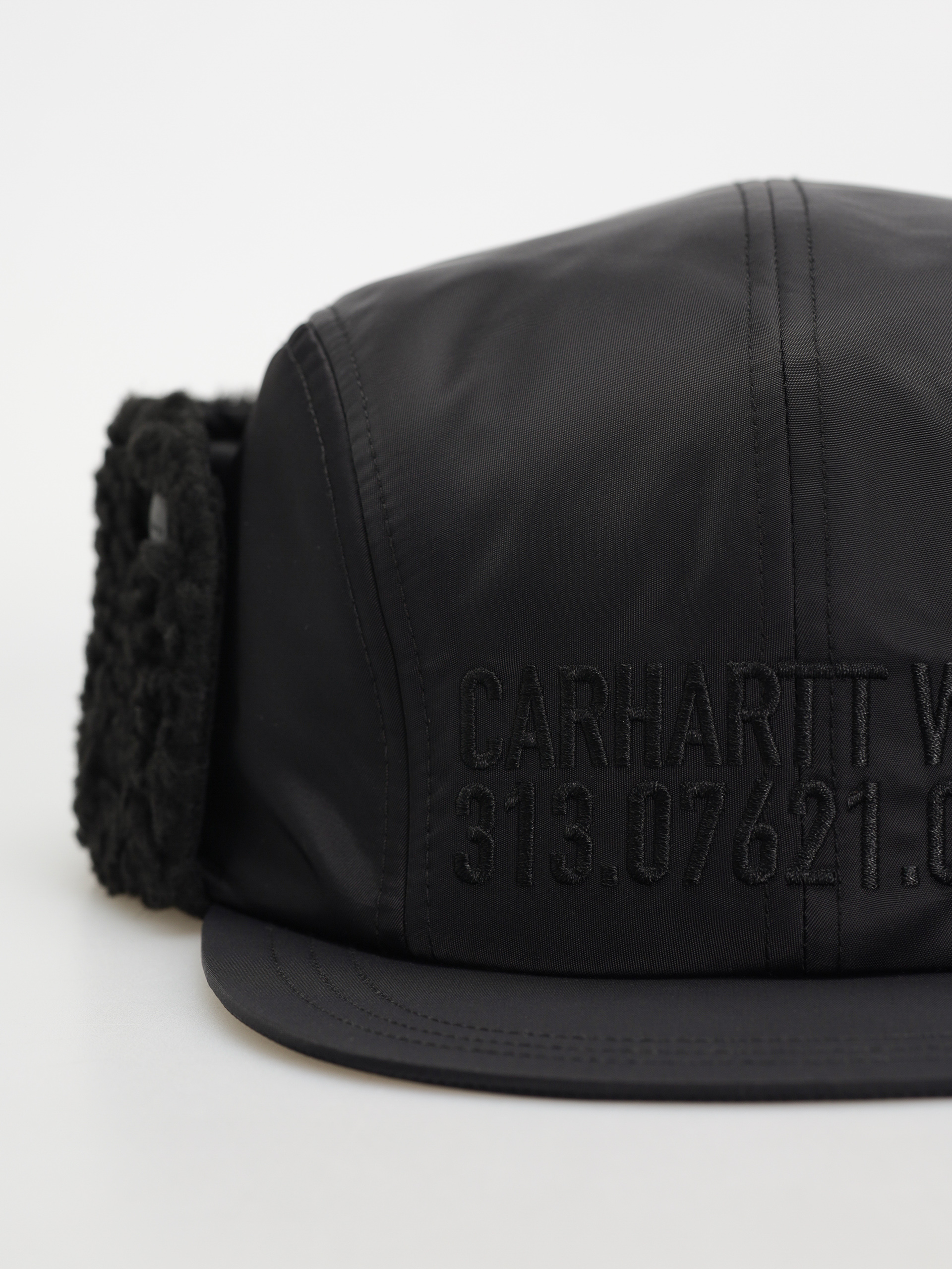 Šiltovka Carhartt WIP Olten Ear Guard (black/black)