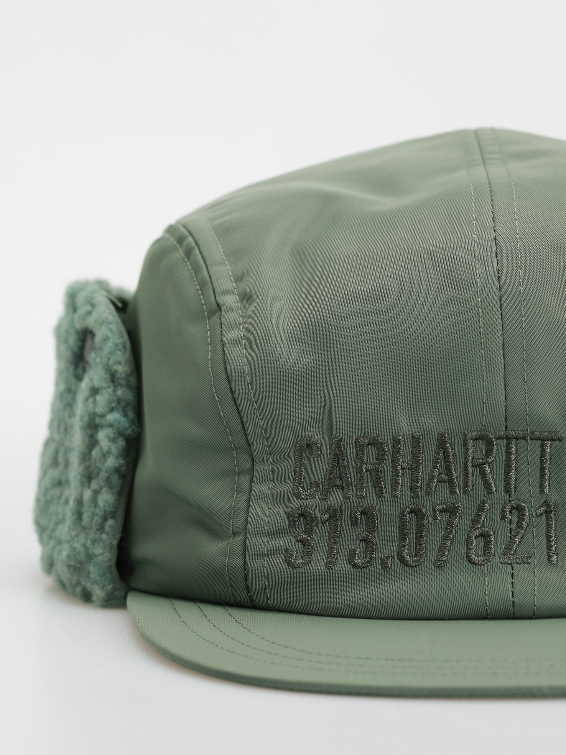 Šiltovka Carhartt WIP Olten Ear Guard (duck green/duck green)