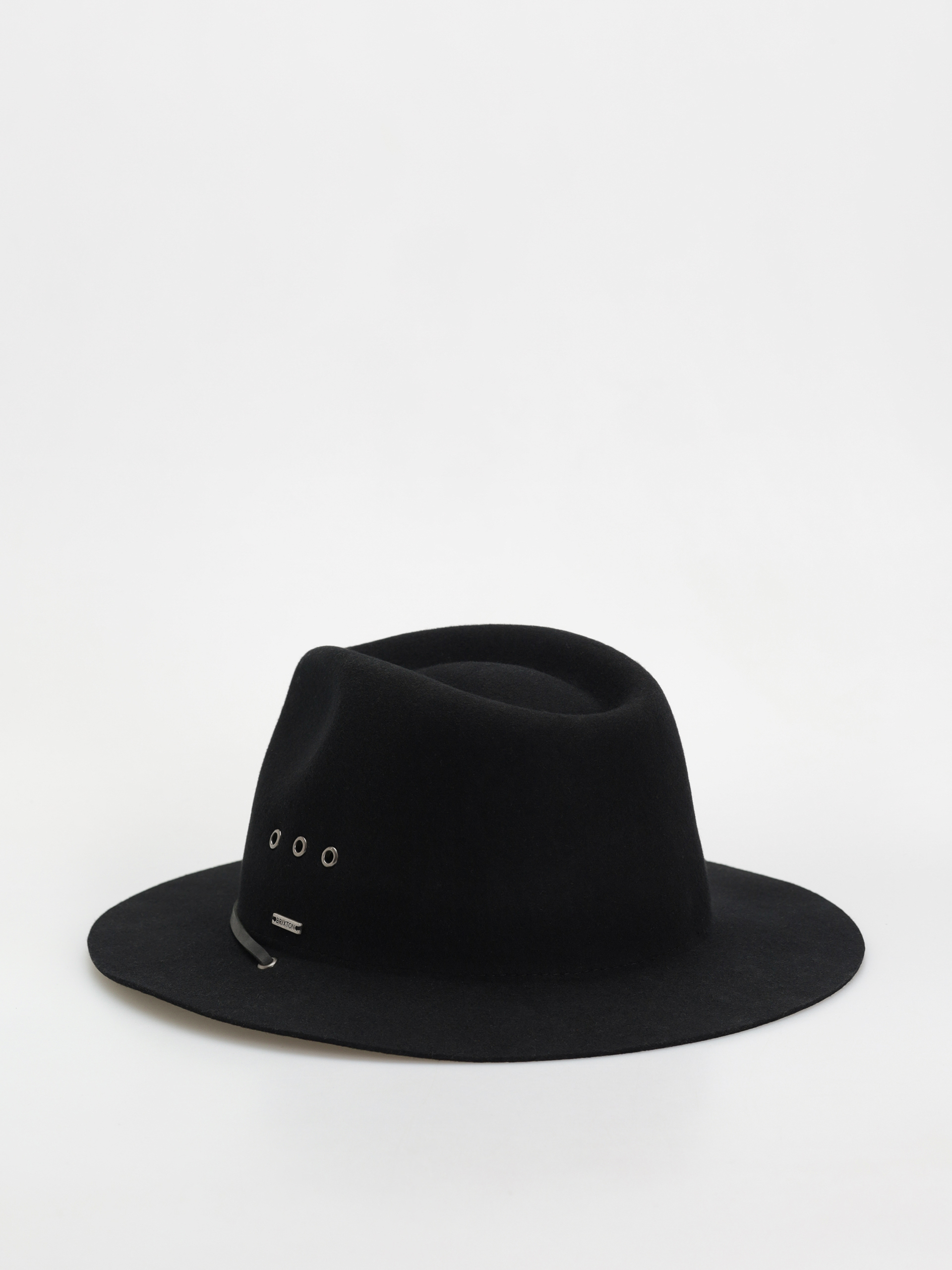Klobúk Brixton Wesley Wthr Guard Packable Fedora (black)