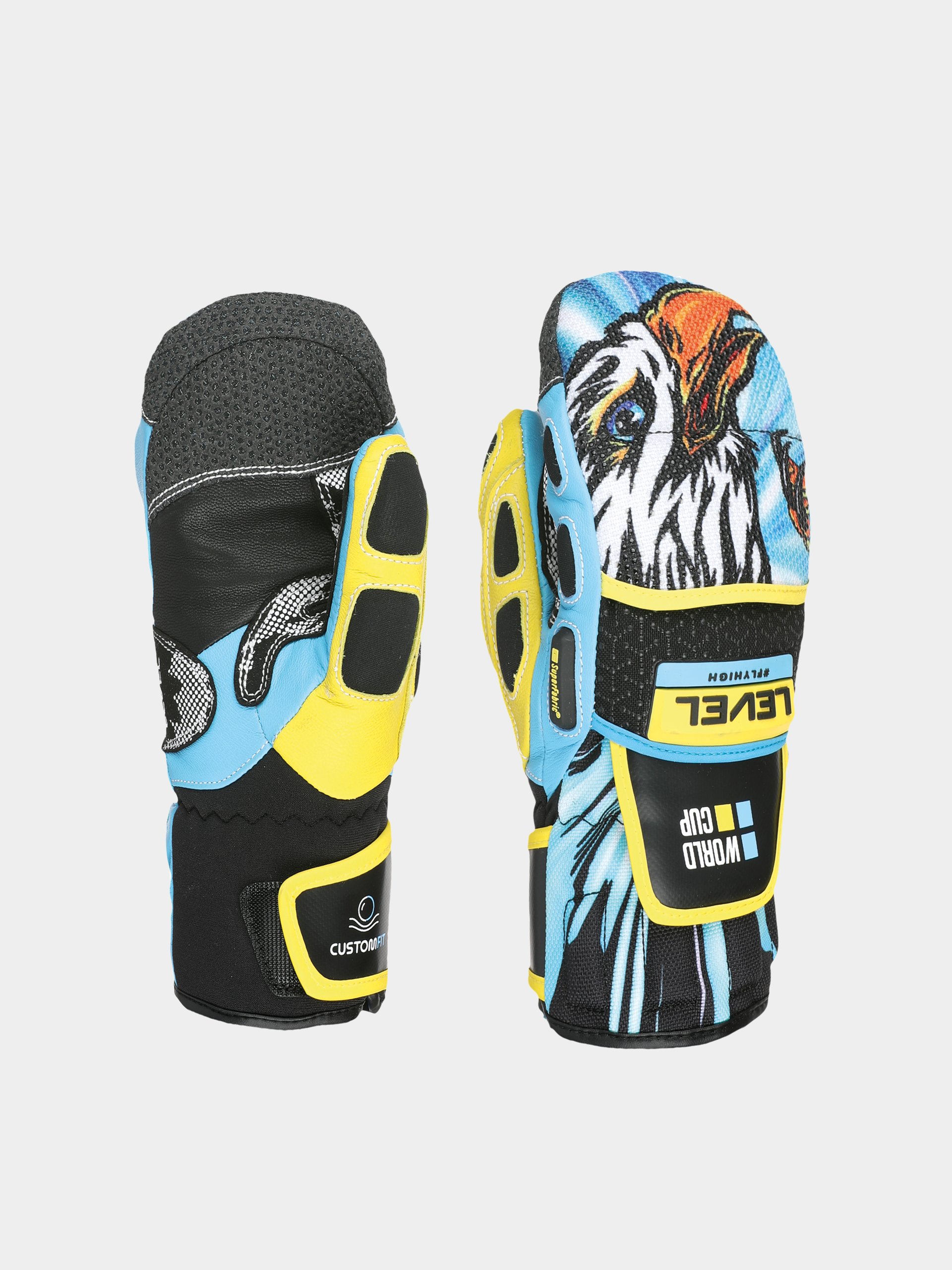 Rukavice Level Worldcup Jr Cf Mitt JR (yellow blue)