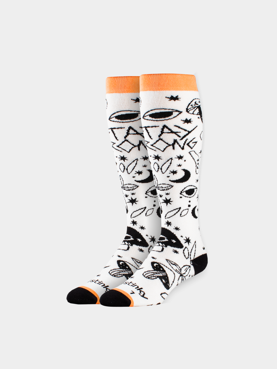 Ponožky Stinky Socks Stay Wrong (white/black)