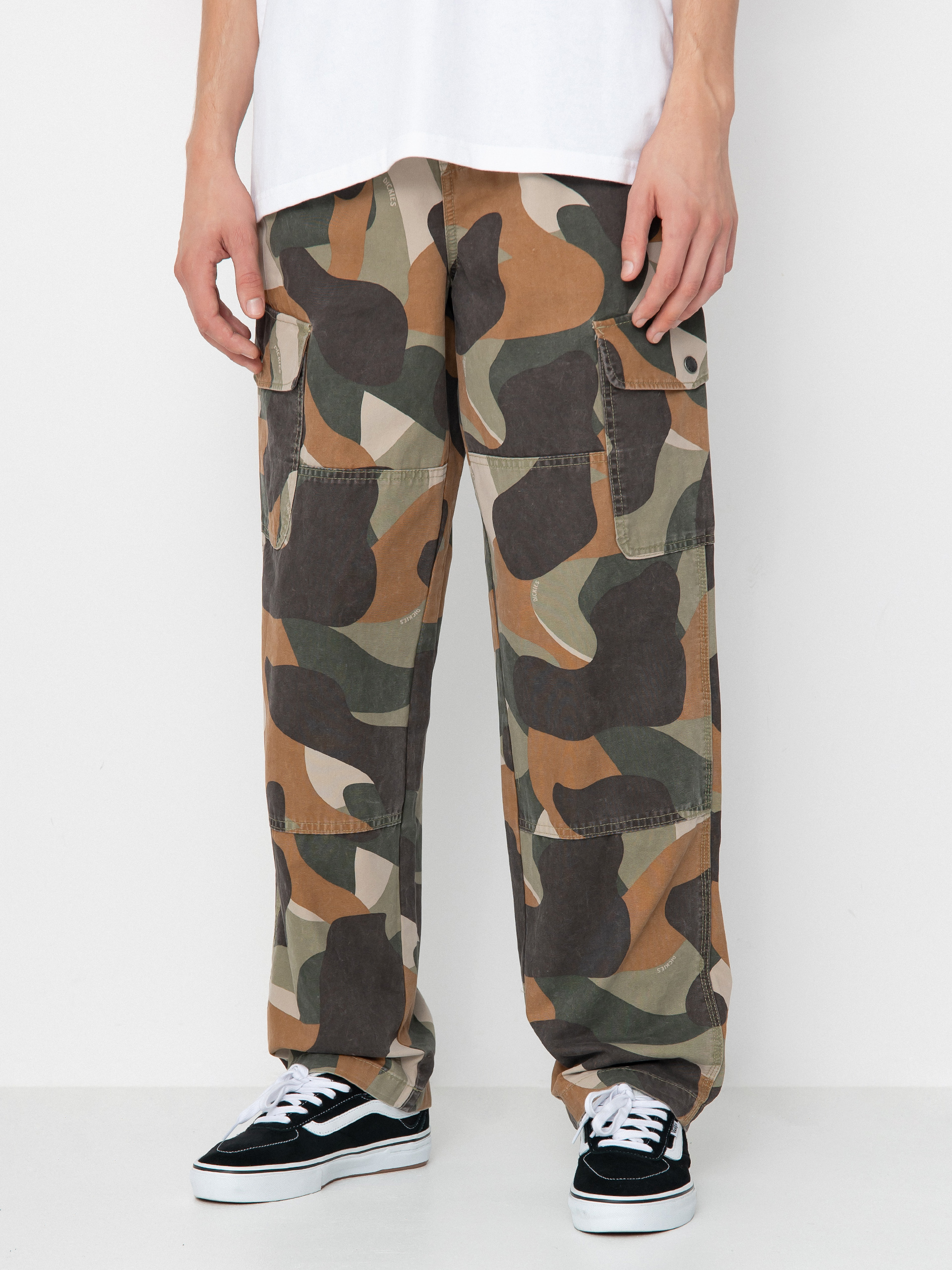 Nohavice Dickies Duck Canvas Camo Cargo (imperial green)