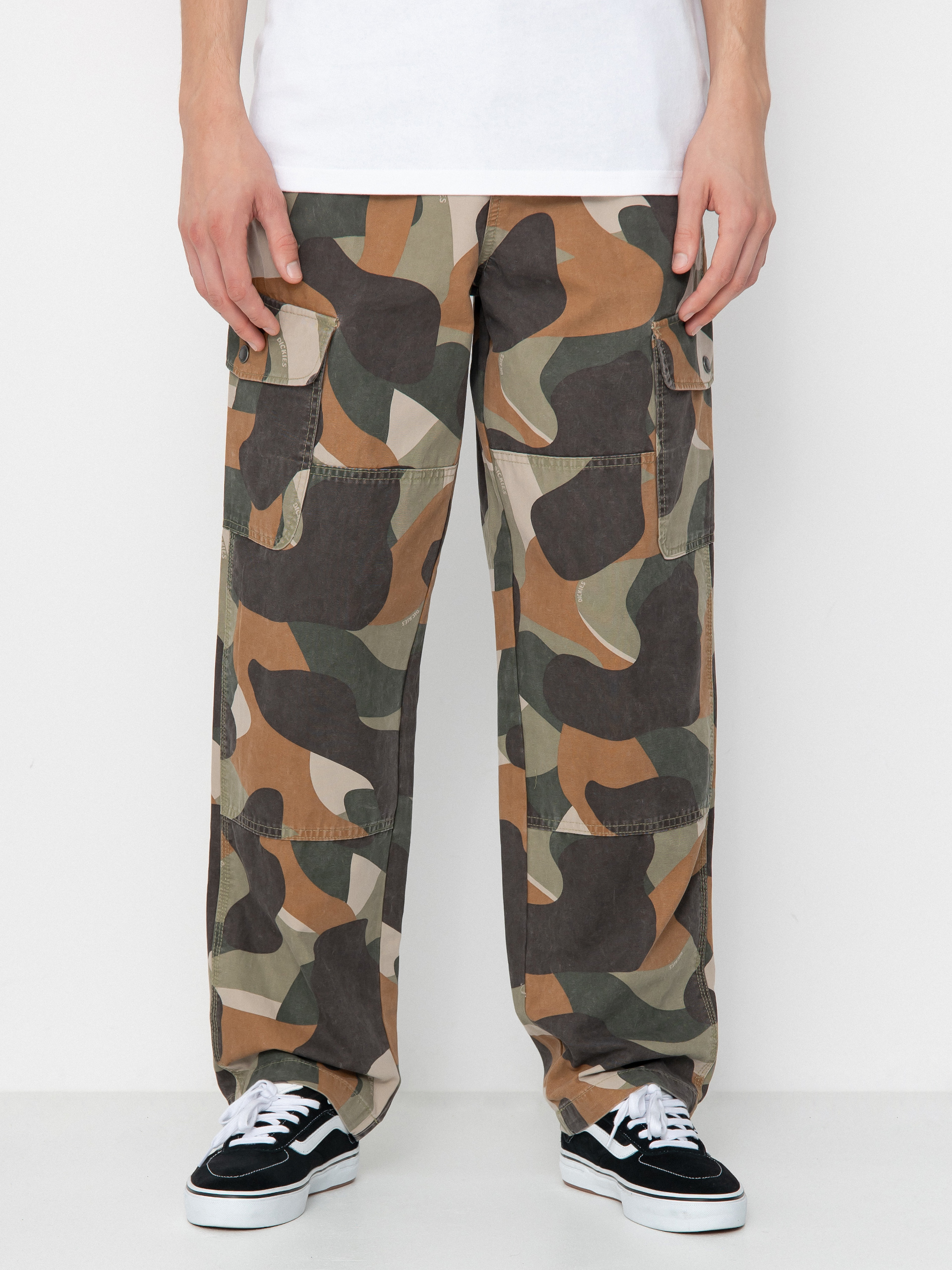 Nohavice Dickies Duck Canvas Camo Cargo (imperial green)