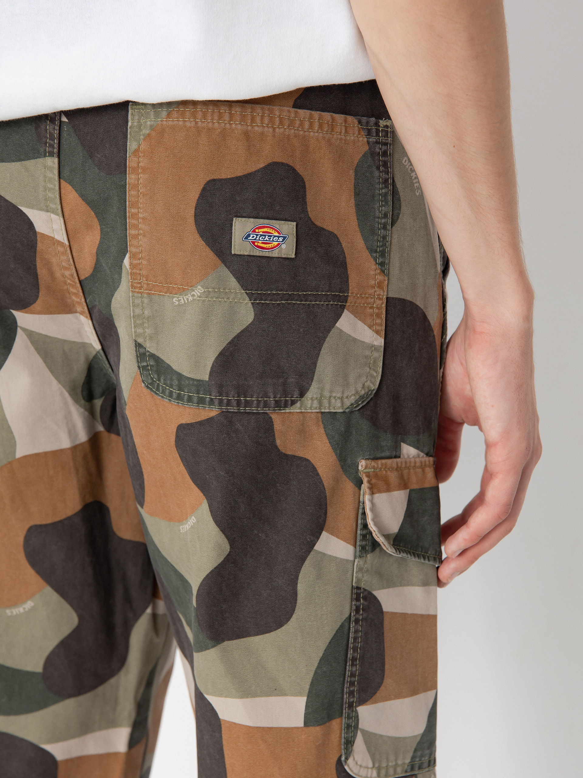 Nohavice Dickies Duck Canvas Camo Cargo (imperial green)