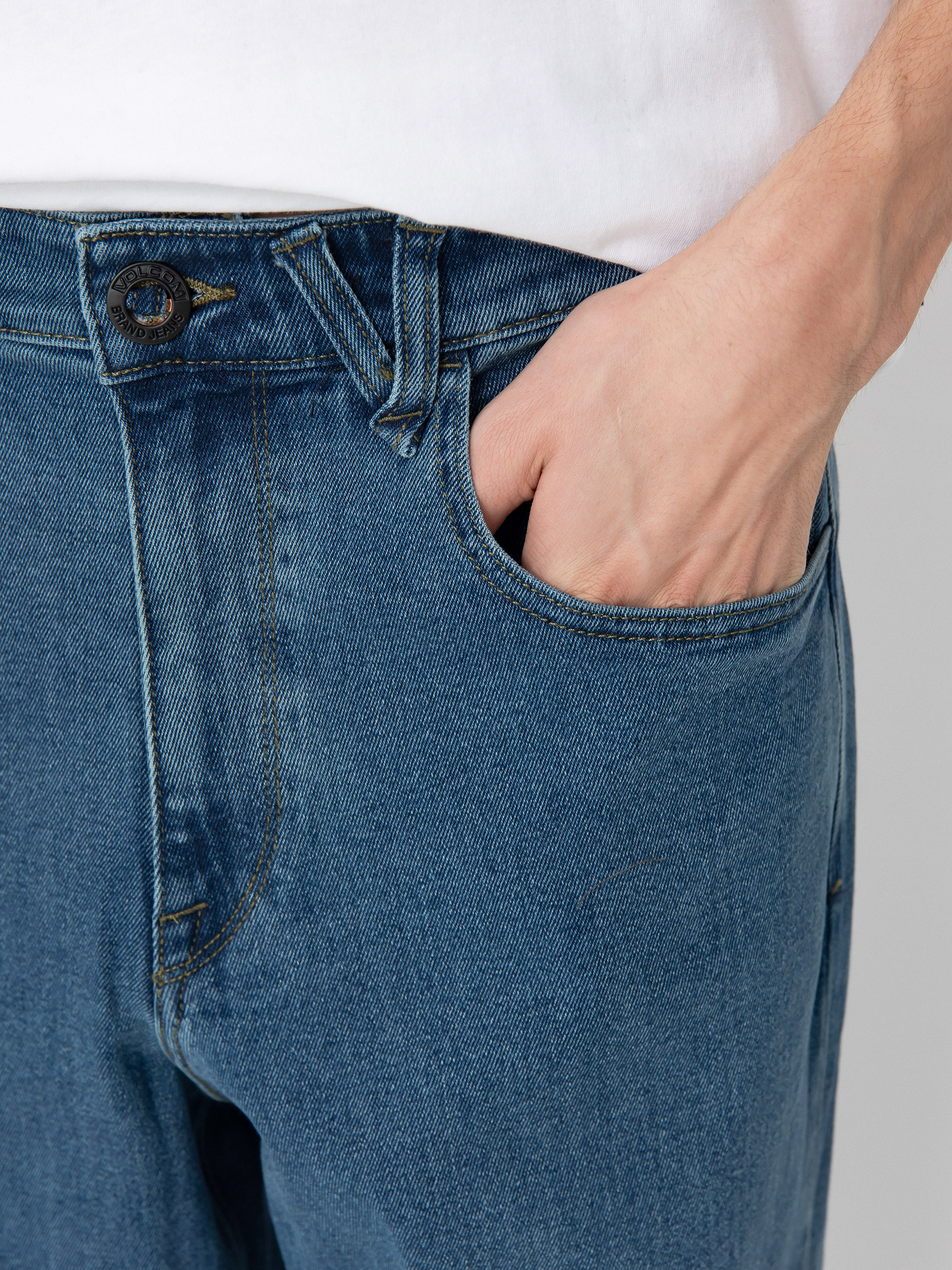 Nohavice Volcom Billow Denim (washed blue)