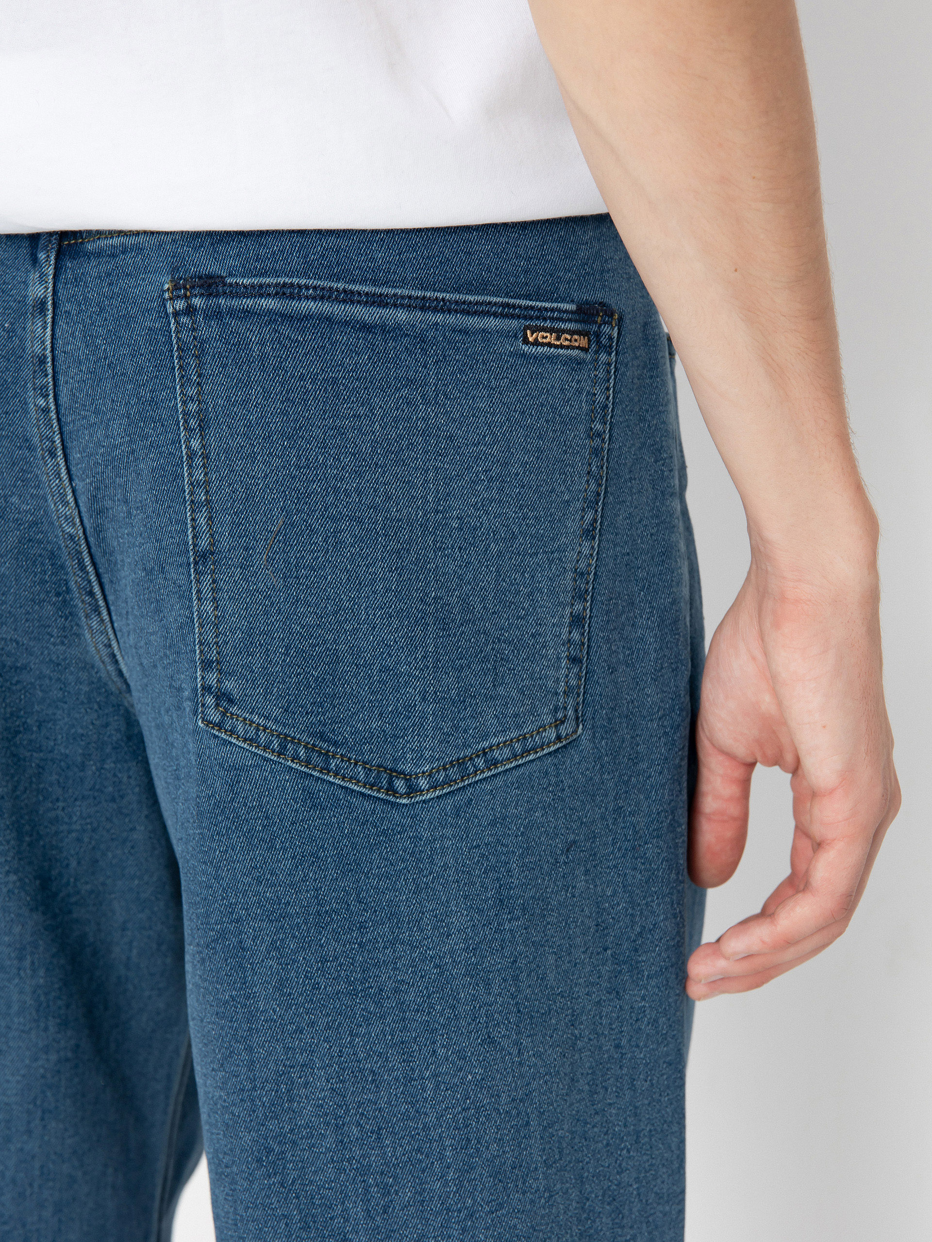 Nohavice Volcom Billow Denim (washed blue)