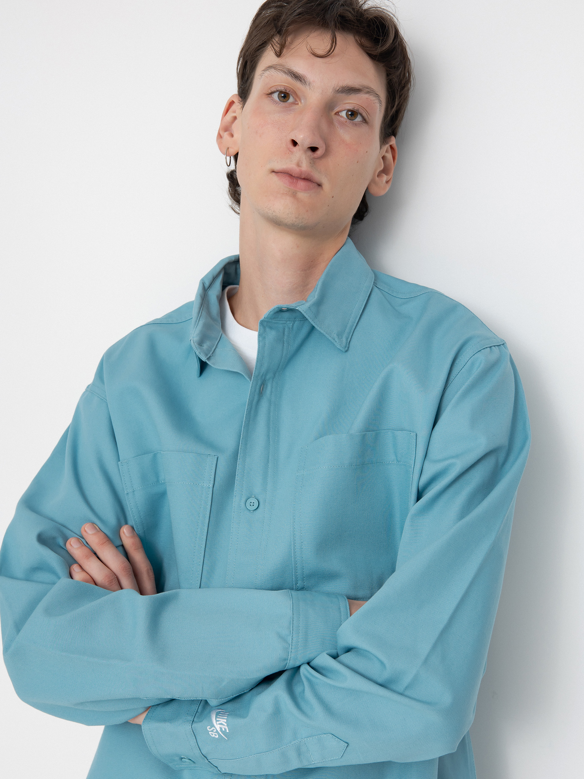 Košeľa Nike SB New Essential (denim turq/white)