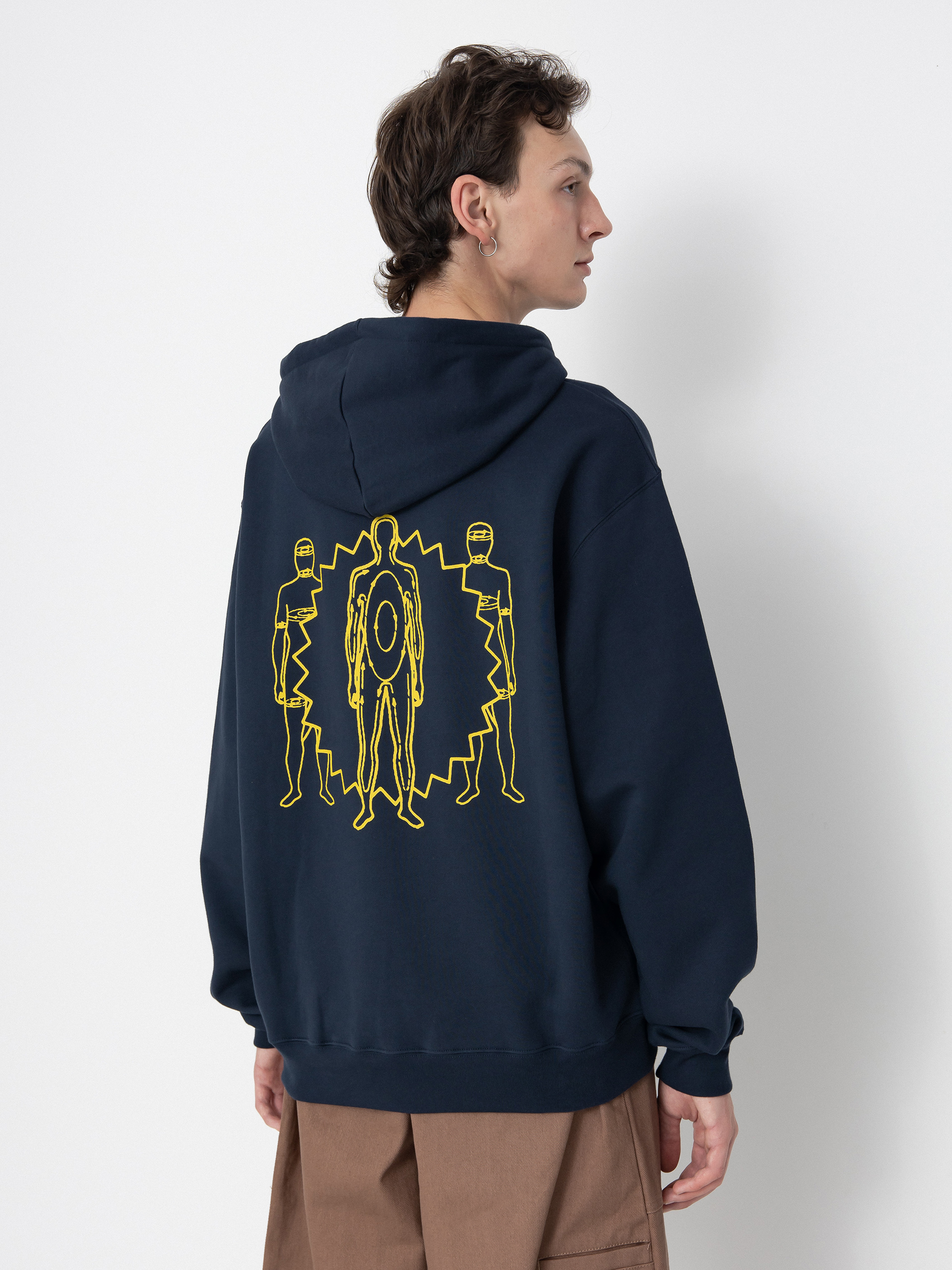 Mikina s kapucňou Polar Skate Dave Hoodie Anyone Out There HD (new navy)