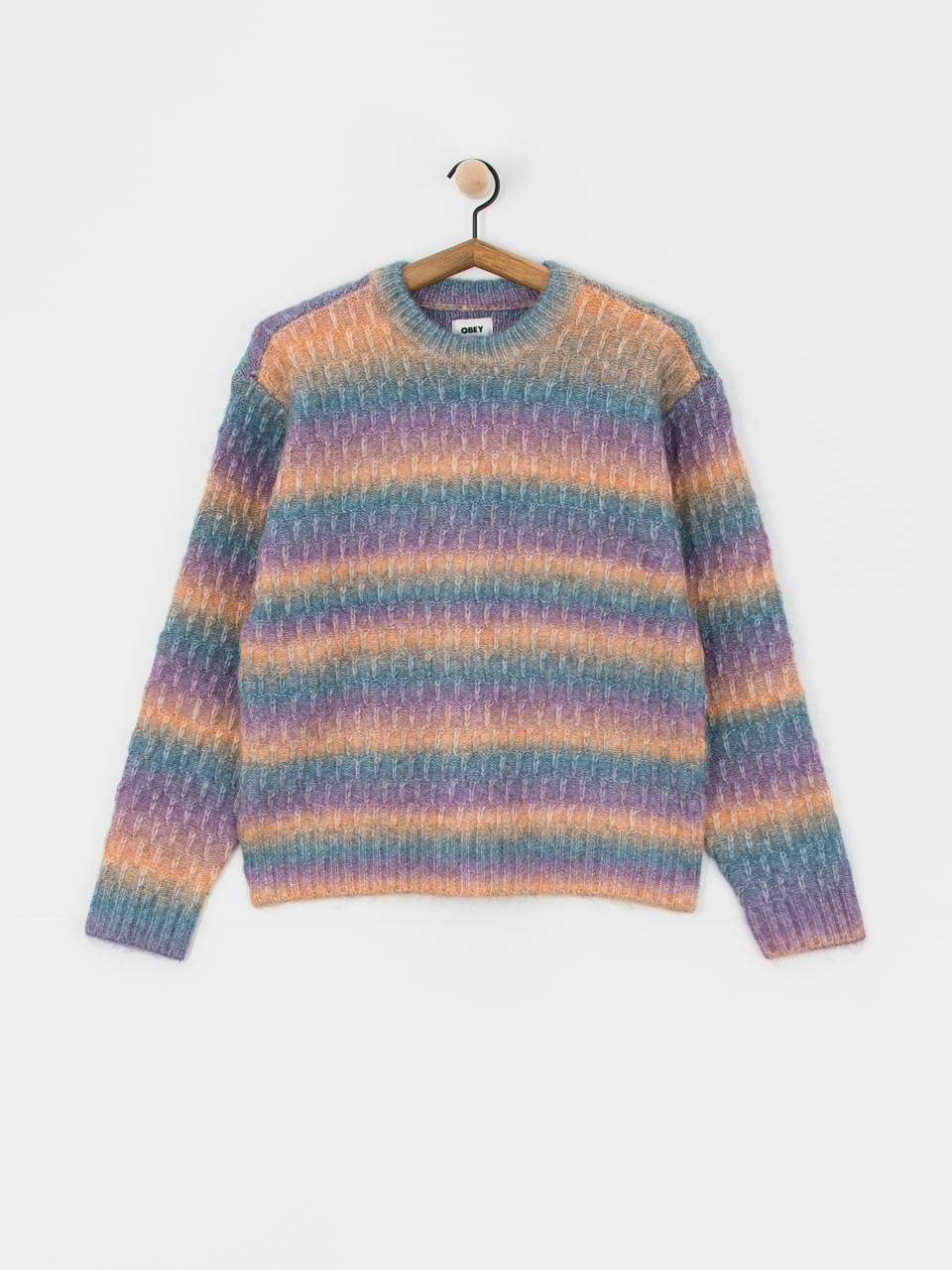 Sveter OBEY Daytrip Crew Sweater Wmn (purple multi)