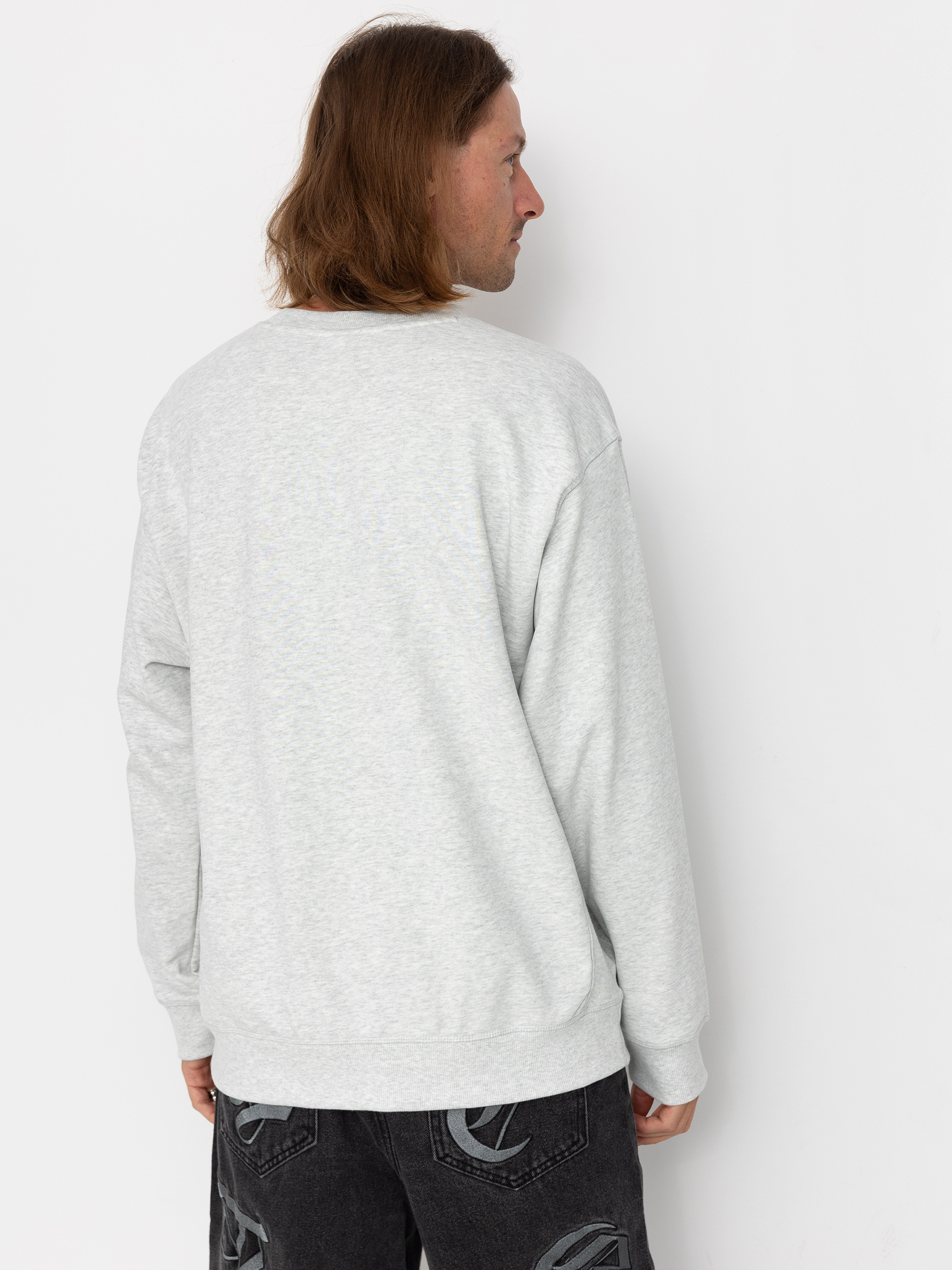 Mikina New Balance Athletics Premium Logo Crew (ashheather)