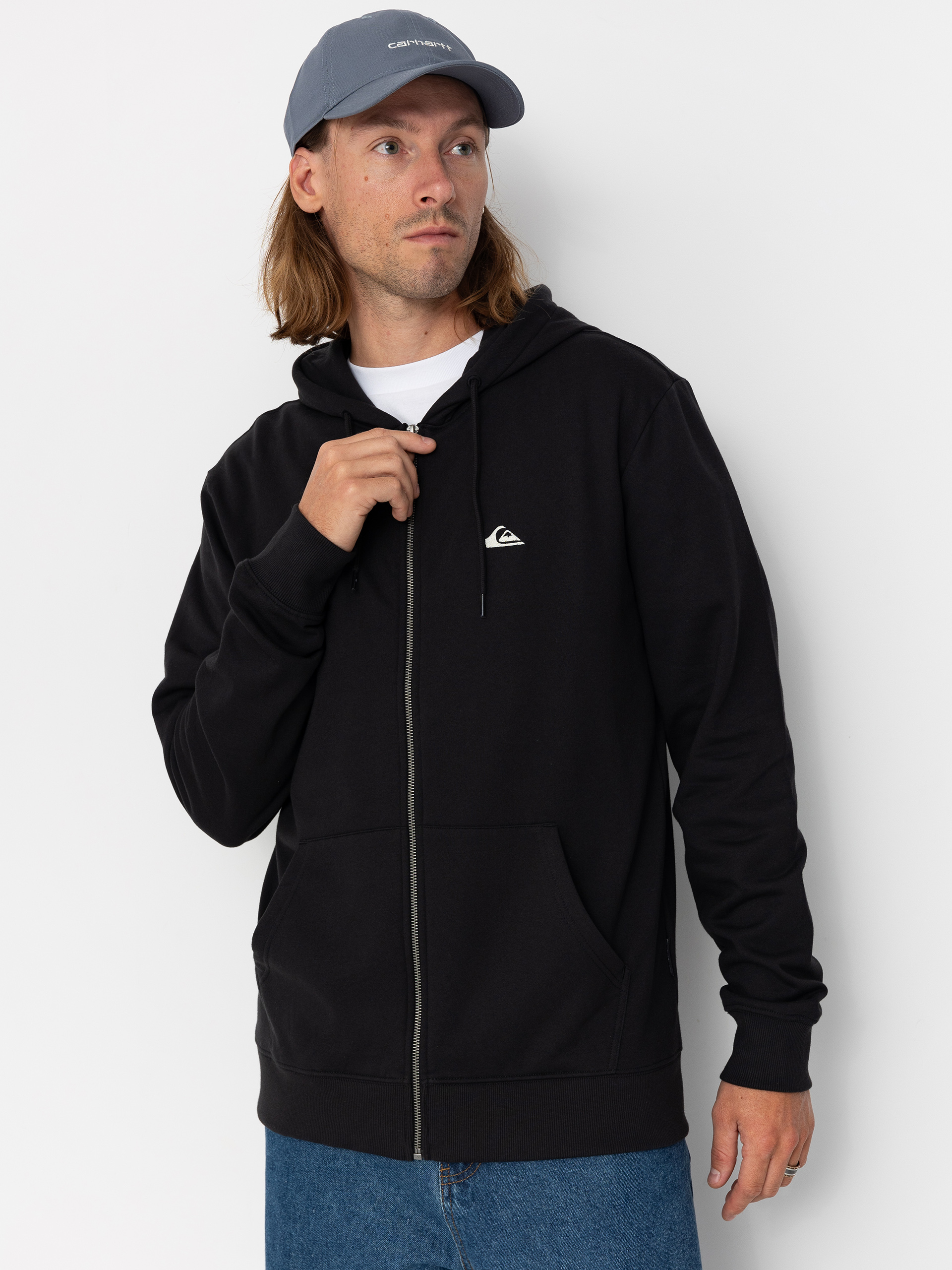 Mikina s kapucňou Quiksilver Basic ZHD (black)