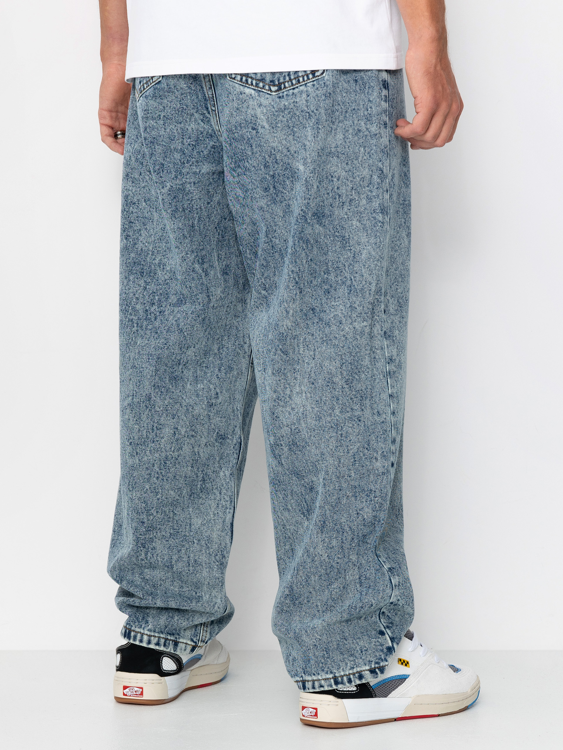 Nohavice Wasted Paris Signature Snow Casper (dark blue)