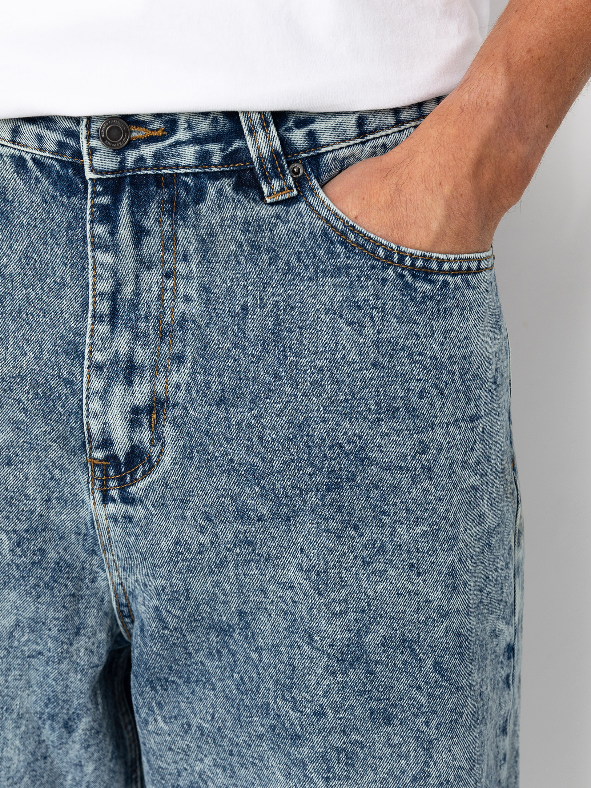 Nohavice Wasted Paris Signature Snow Casper (dark blue)